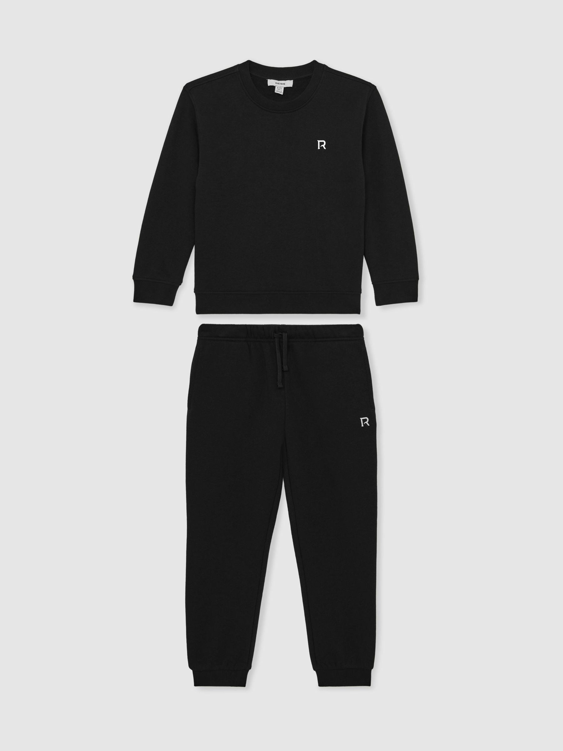 Top & Joggers Set in Black