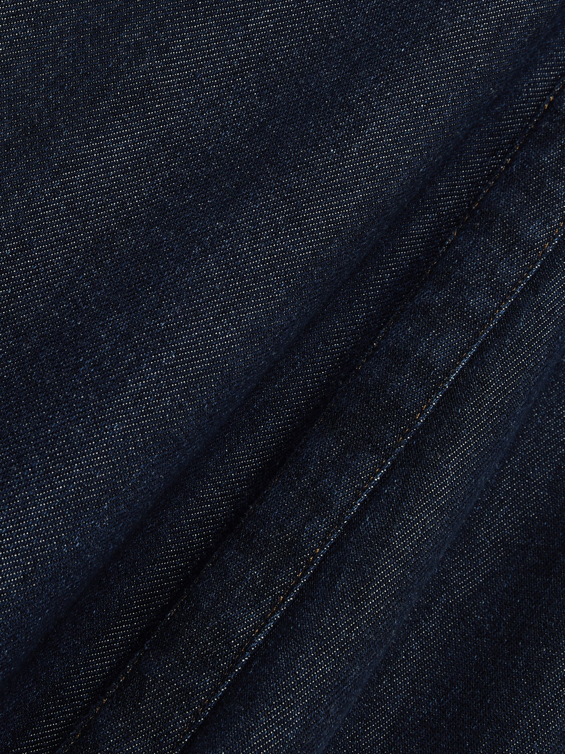 Denim Halterneck Maxi Dress in Indigo