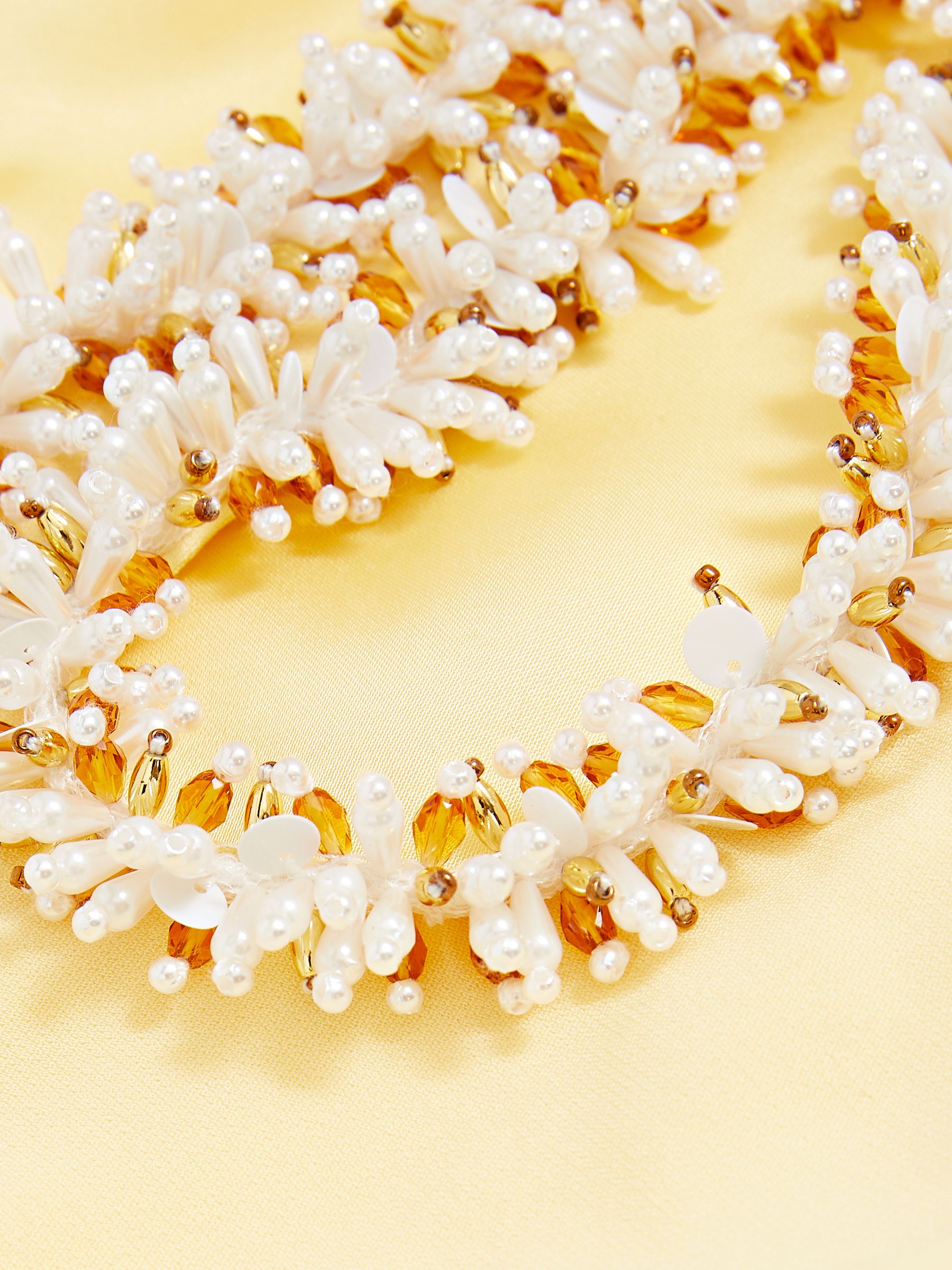 Atelier Embellished-Shoulder Maxi Dress in Yellow