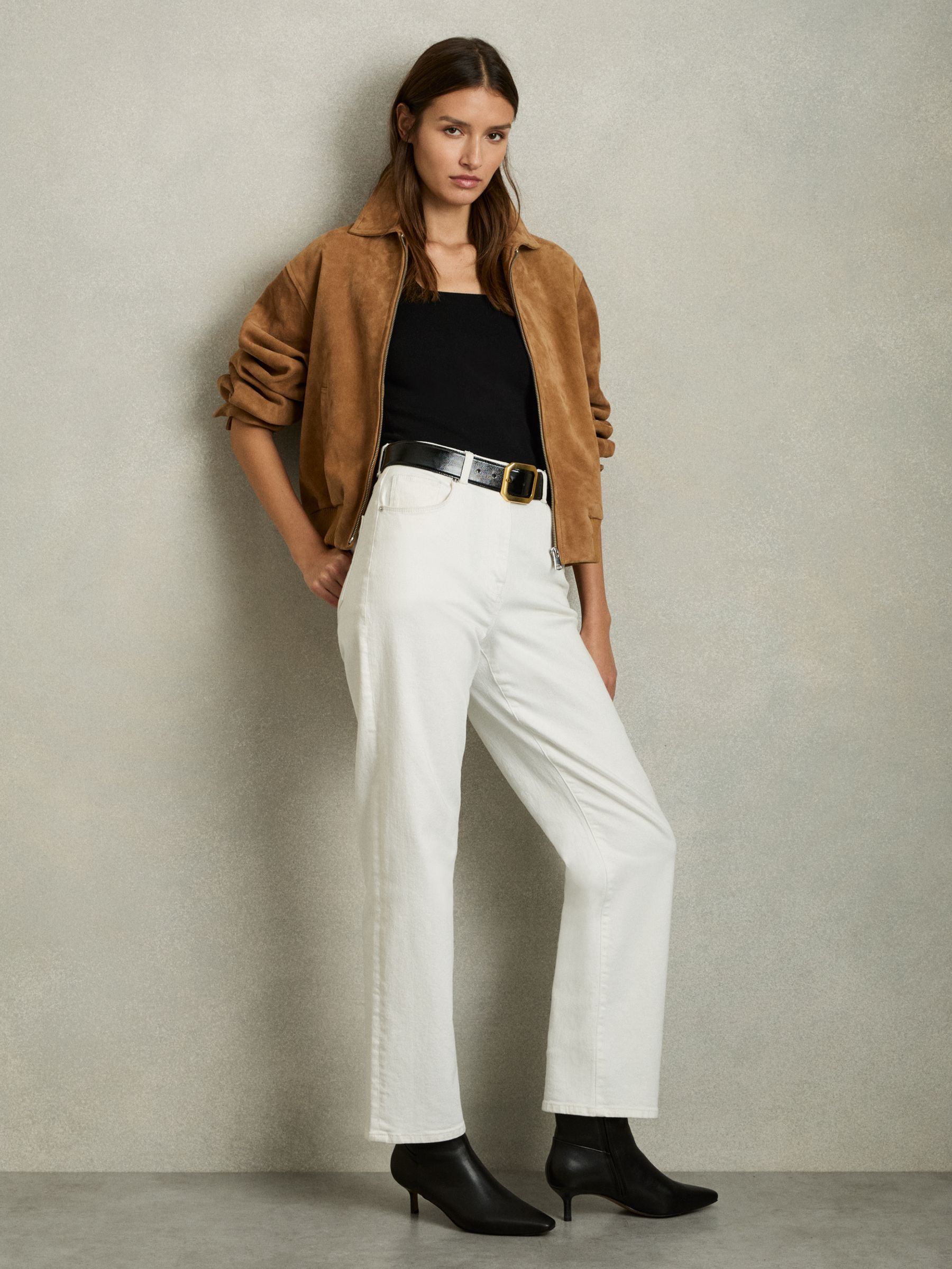 Knitted Square Neck Vest in Black