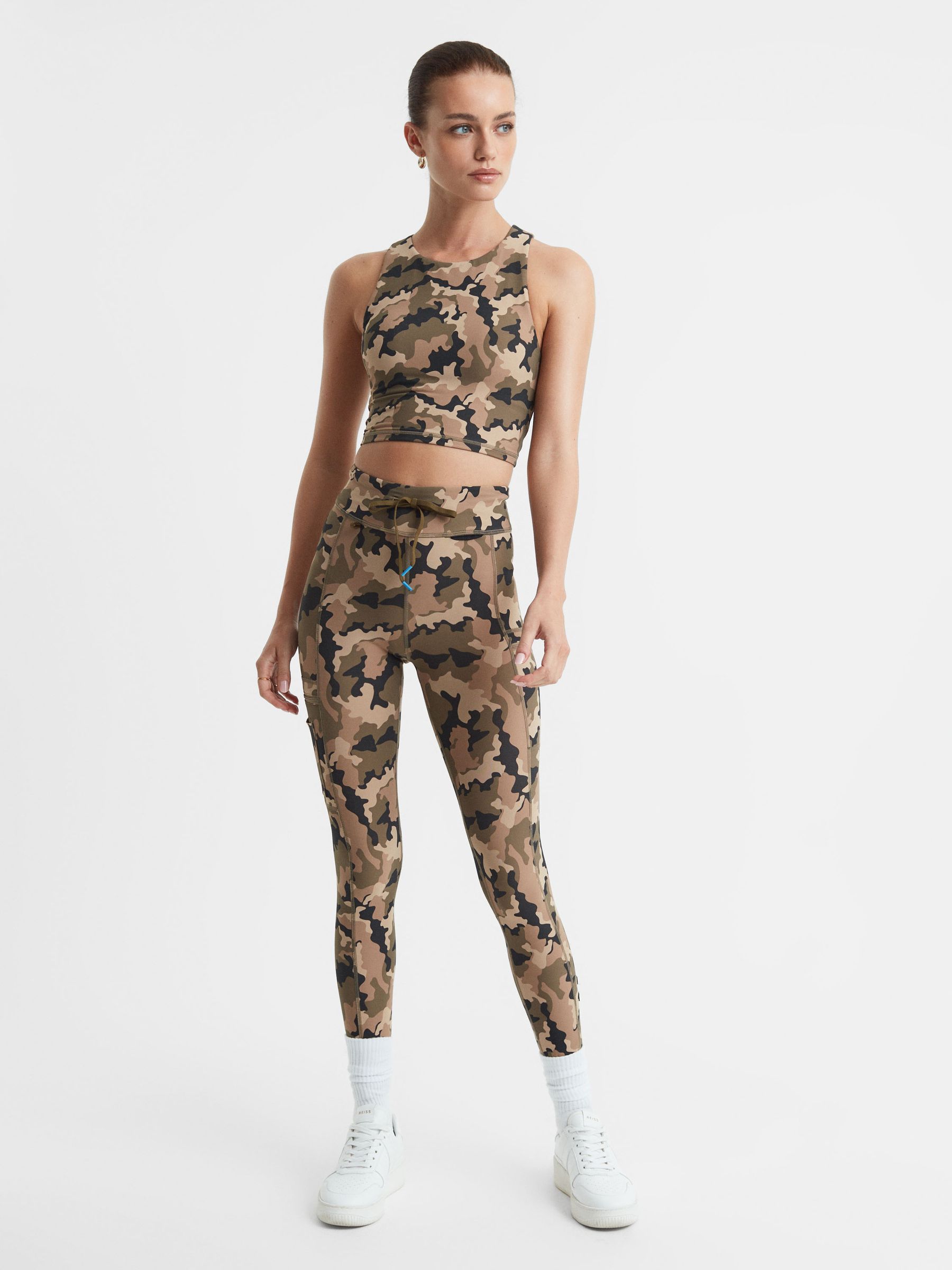 The Upside Camouflage Cropped Tank Top in Camo