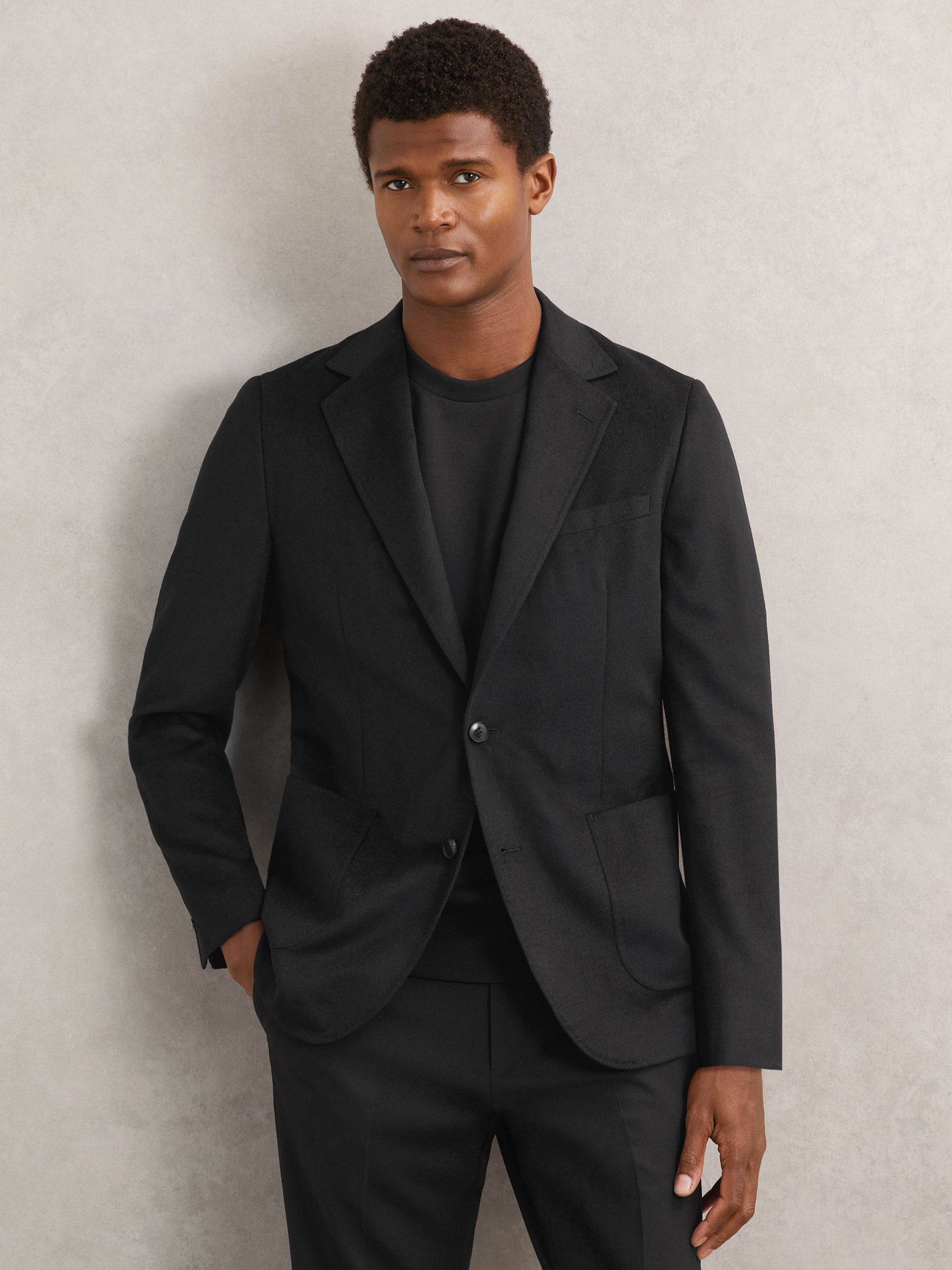 Single Breasted Blazer With Gilet Insert Regular-Fit in Black