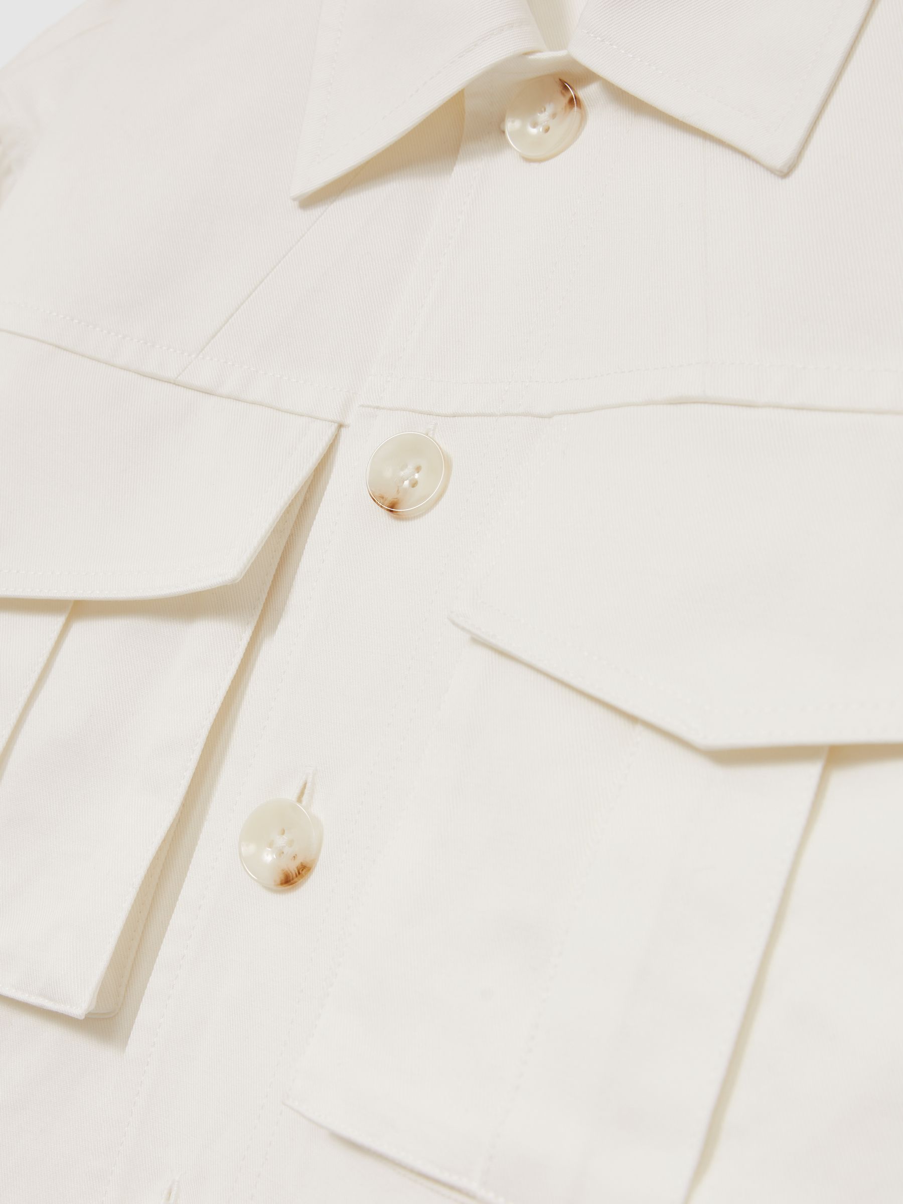 Reiss | Les 100 Ciels Utility Jacket in White