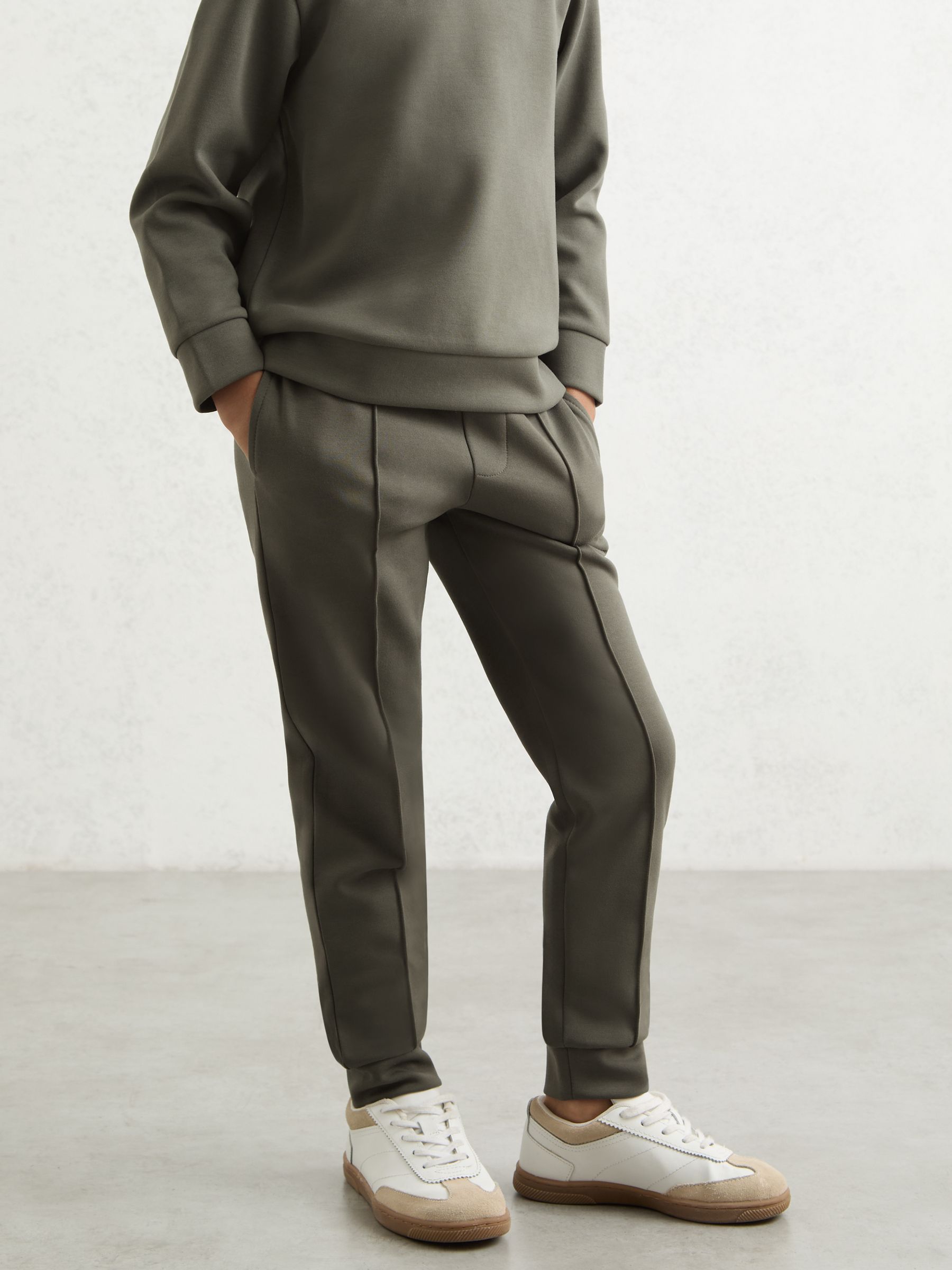 13-14 yrs Interlock Drawstring Joggers in Dark Sage