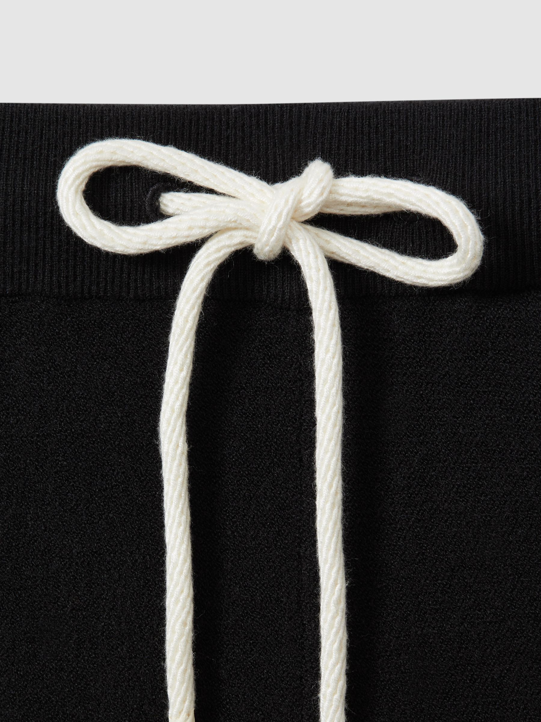 Paige Drawstring Sweat Shorts in Black