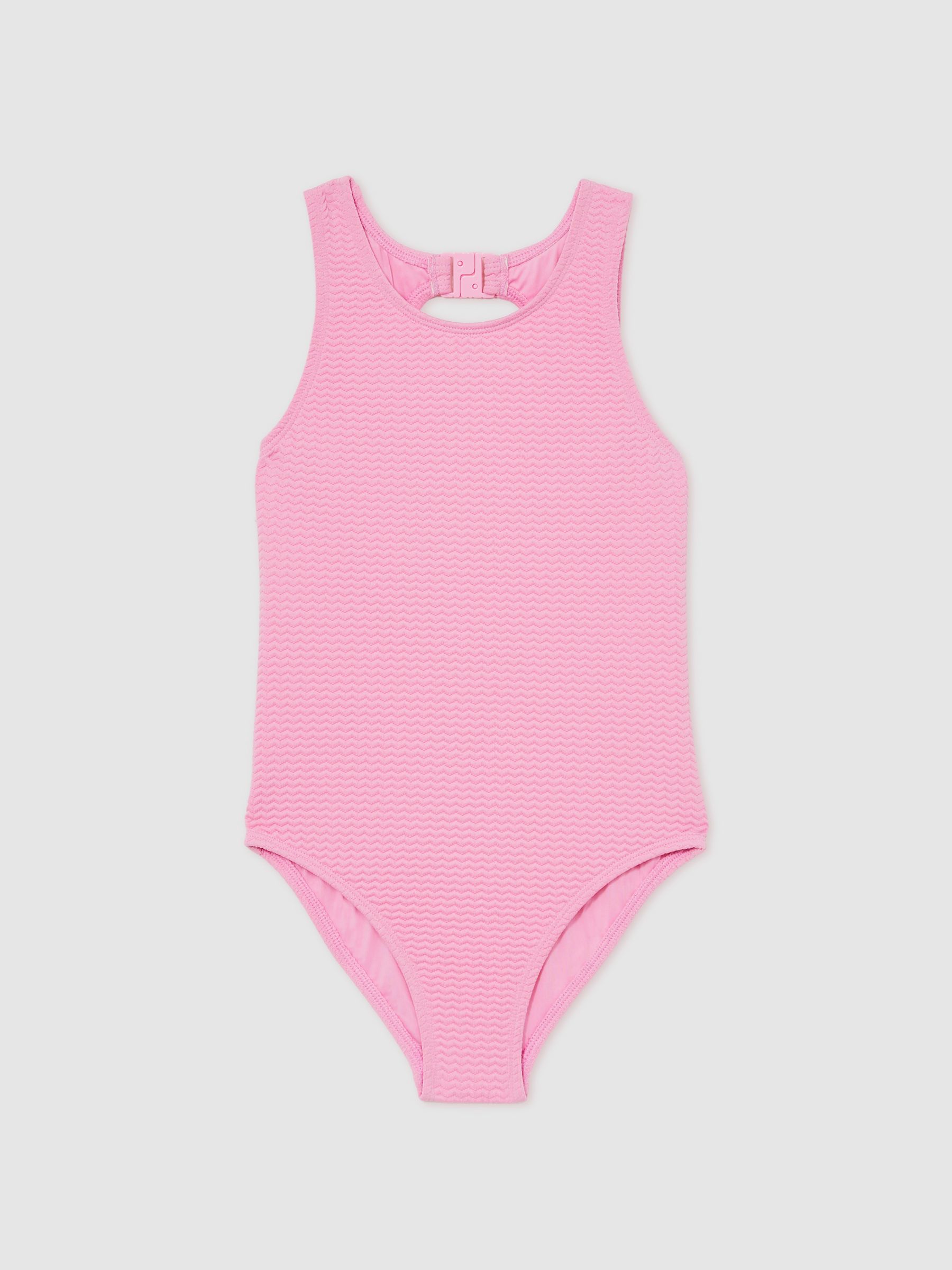 13-14 yrs Textured Swimsuit in Pink