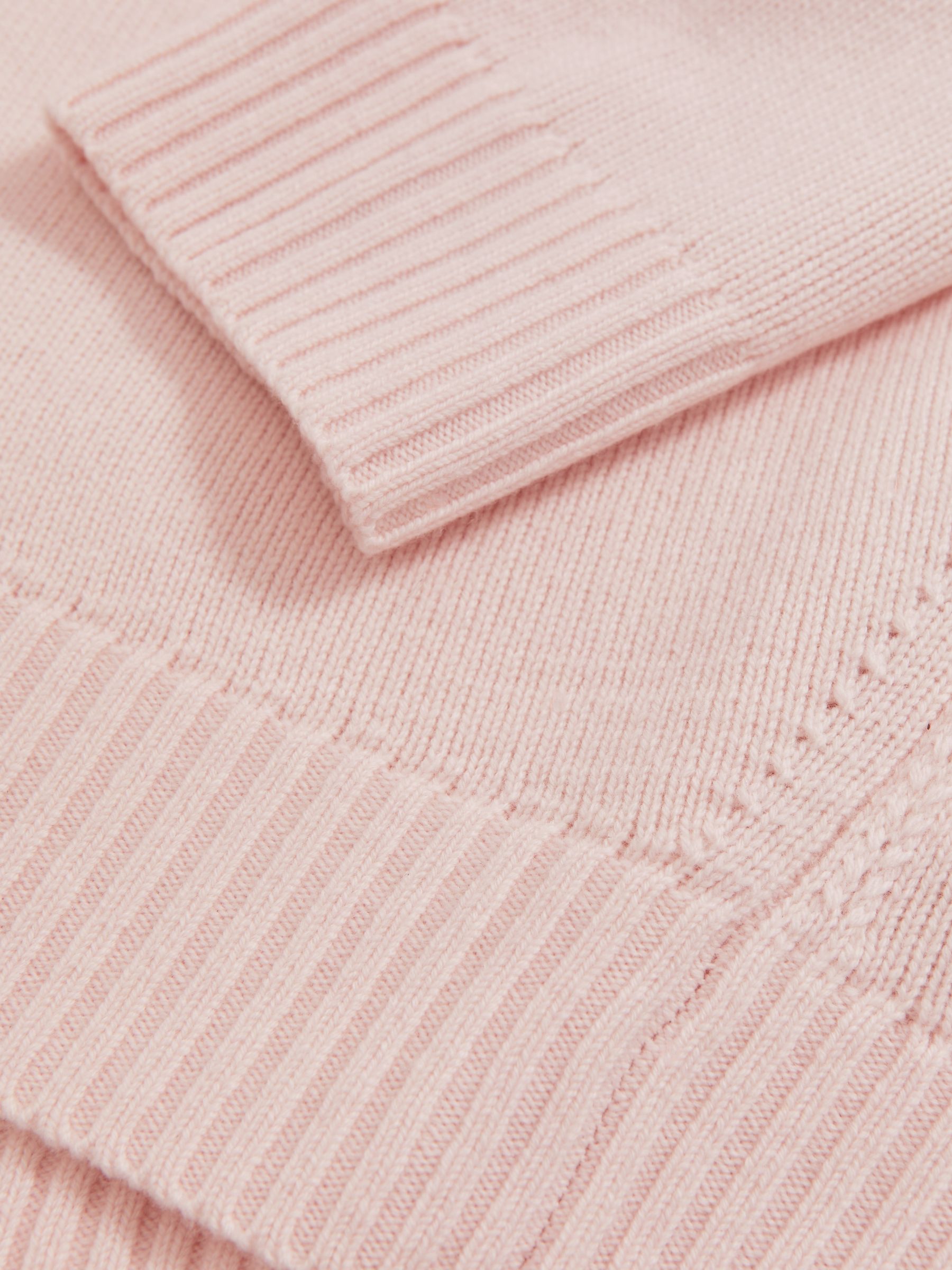 Wool-Cashmere Crew-Neck Jumper in Pink