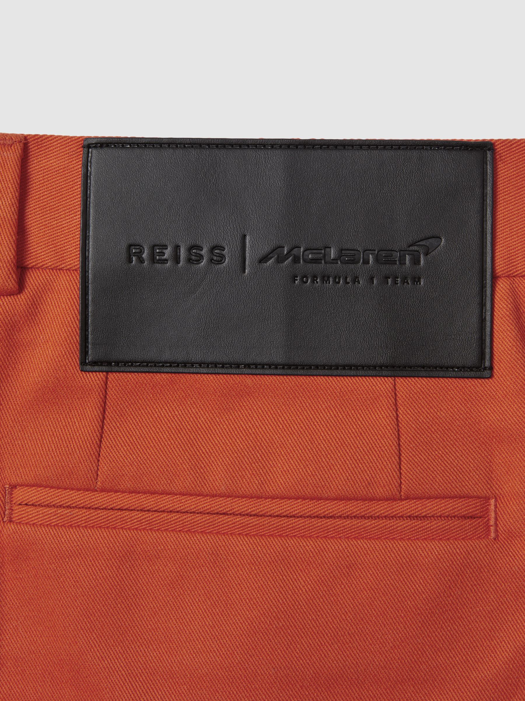 McLaren F1 Twill Relaxed Shorts in Papaya