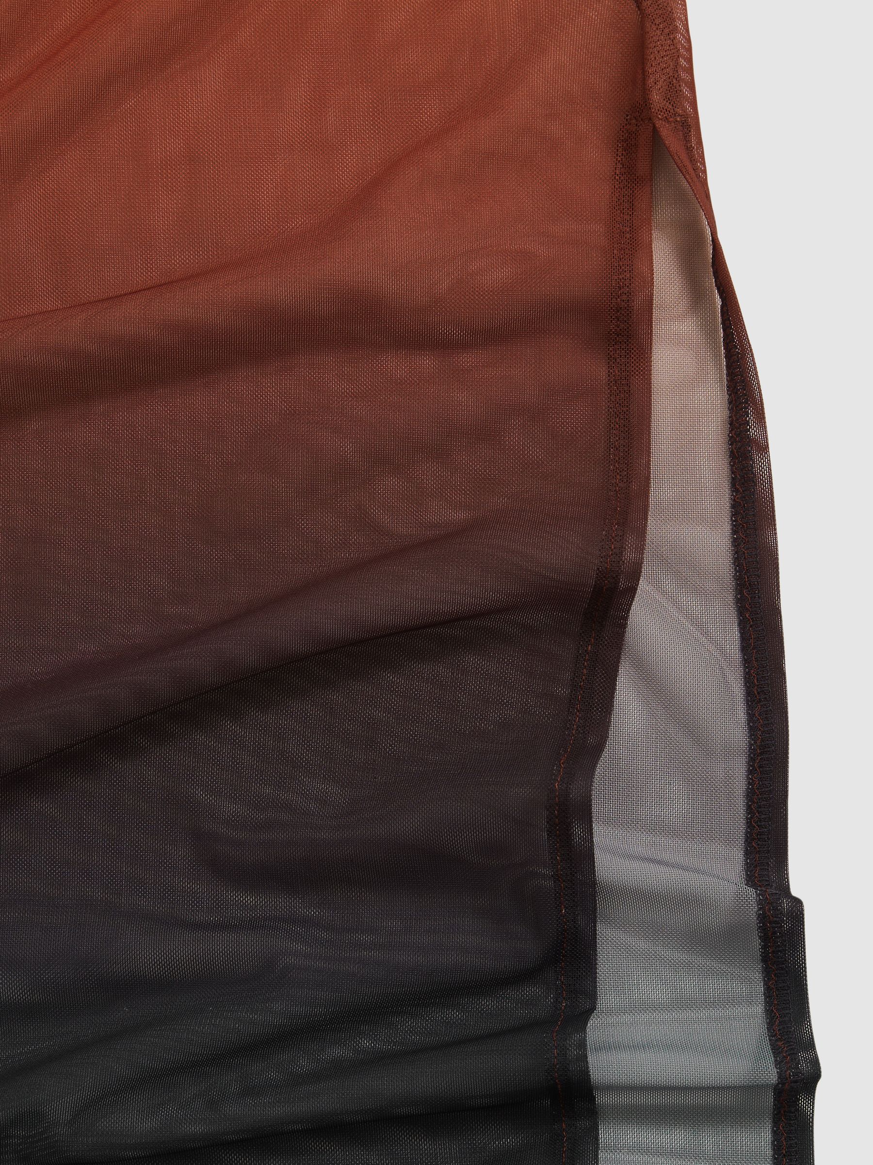 McLaren F1 Team Ombré Mesh Maxi Dress in Multi