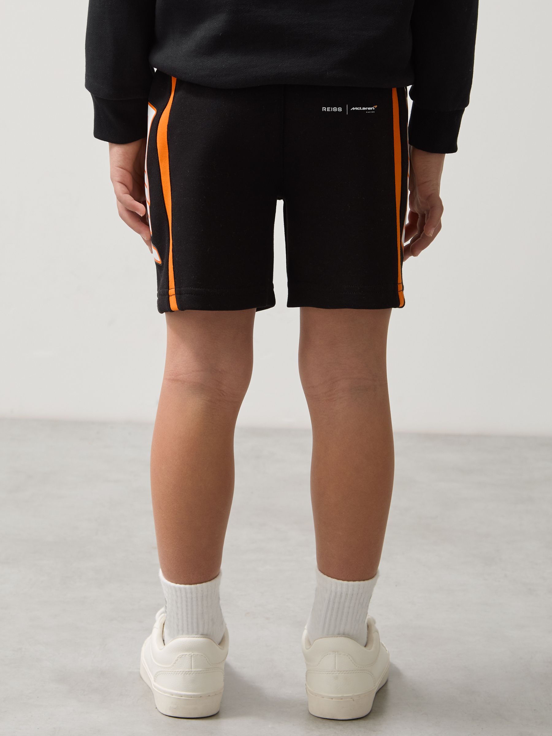 3-9 yrs McLaren F1 Team Drawstring Shorts Unisex Fit in Black/Orange