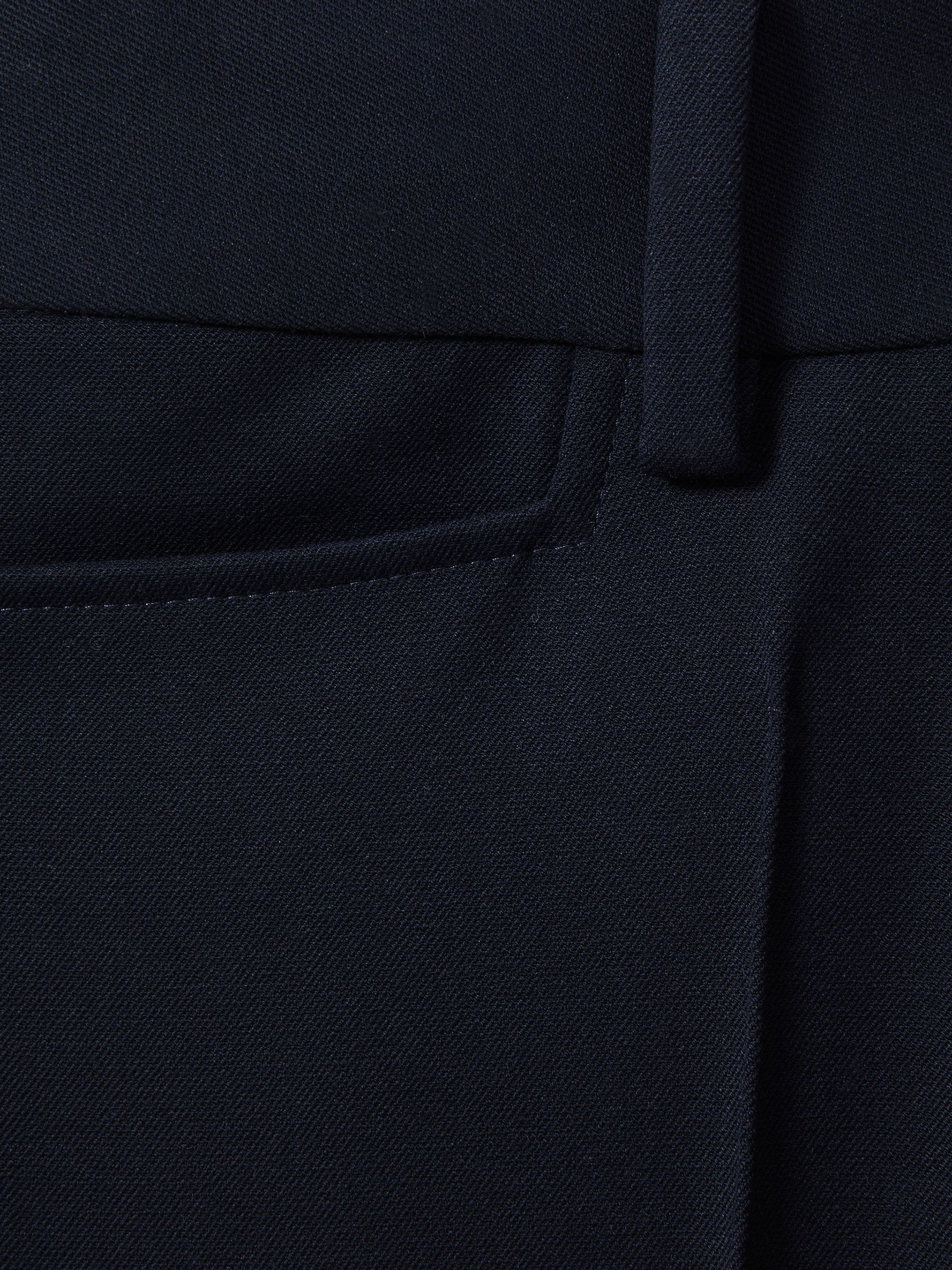 Petite Flared Suit Trousers in Navy