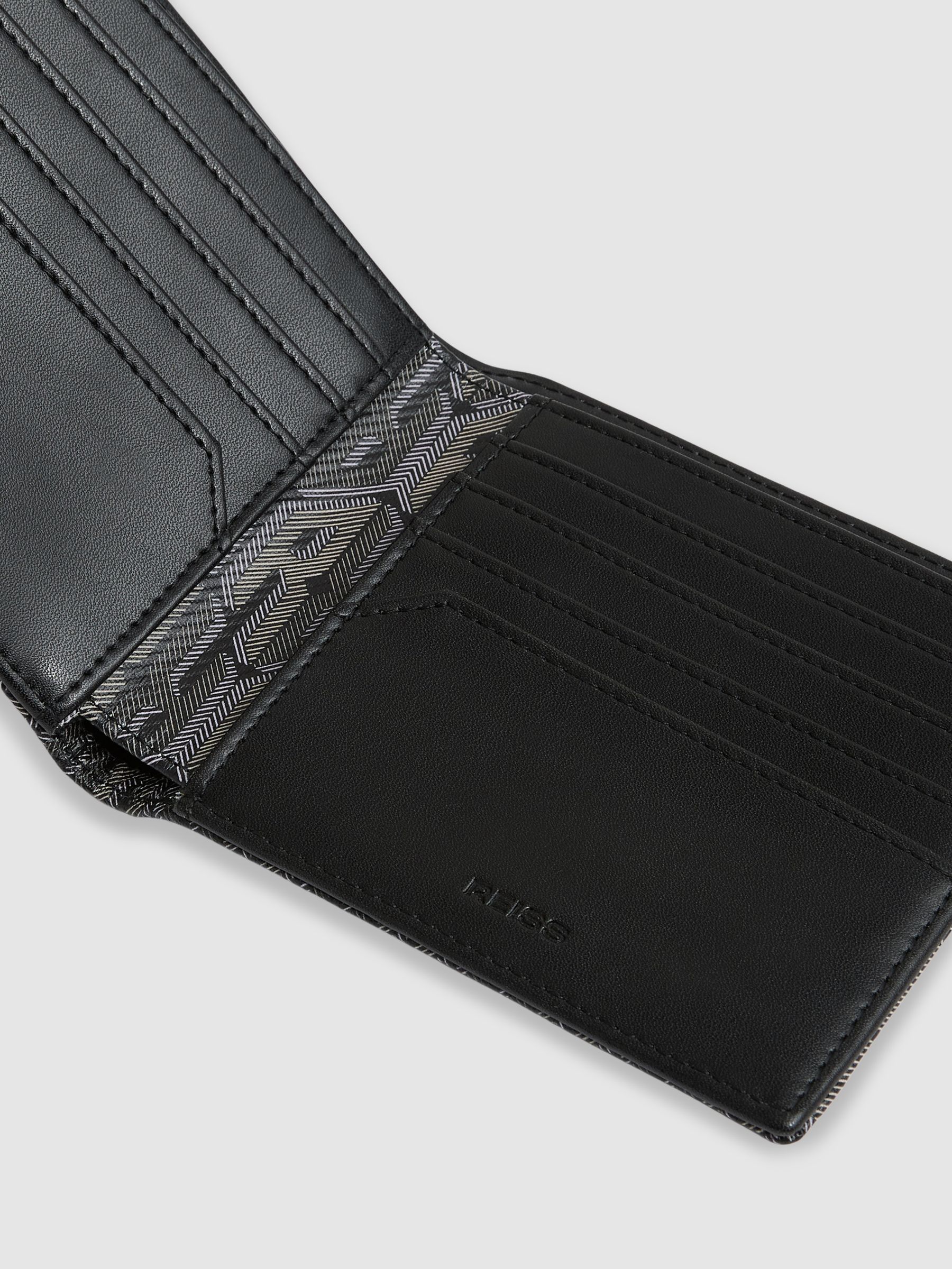 Coated Canvas Monogram Wallet in Black