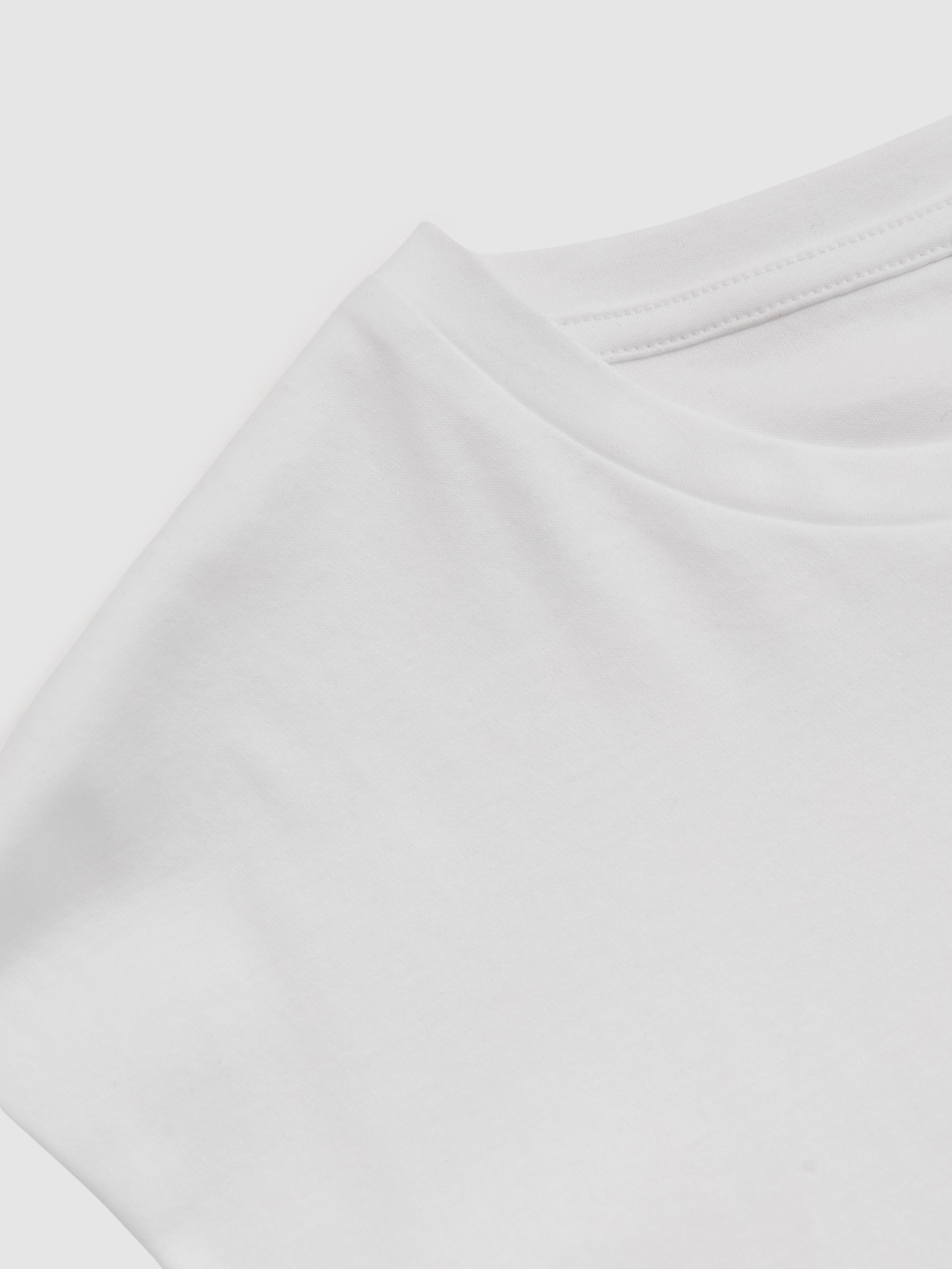 Cotton Sports-Fit T-Shirt in White