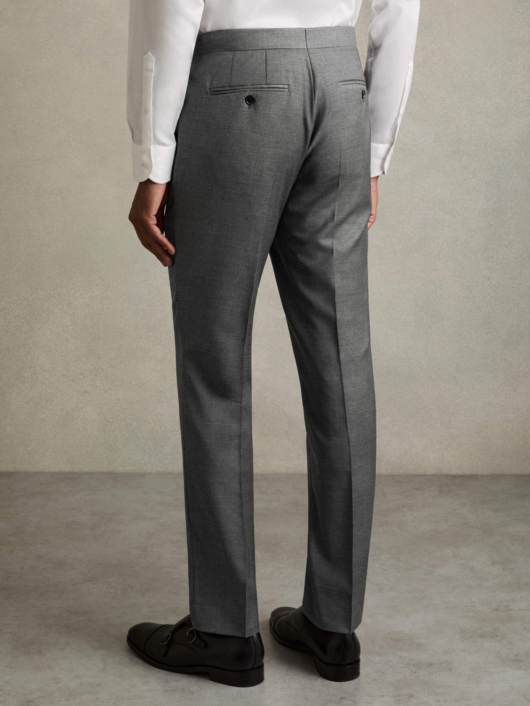 Slim-Fit Wool Suit Trousers in Grey