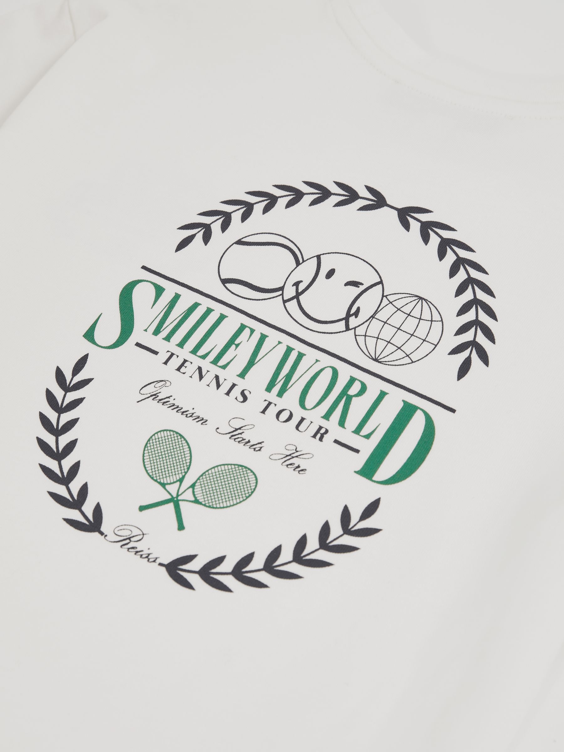 3-9 yrs SmileyWorld | Reiss Oversize T-Shirt in White