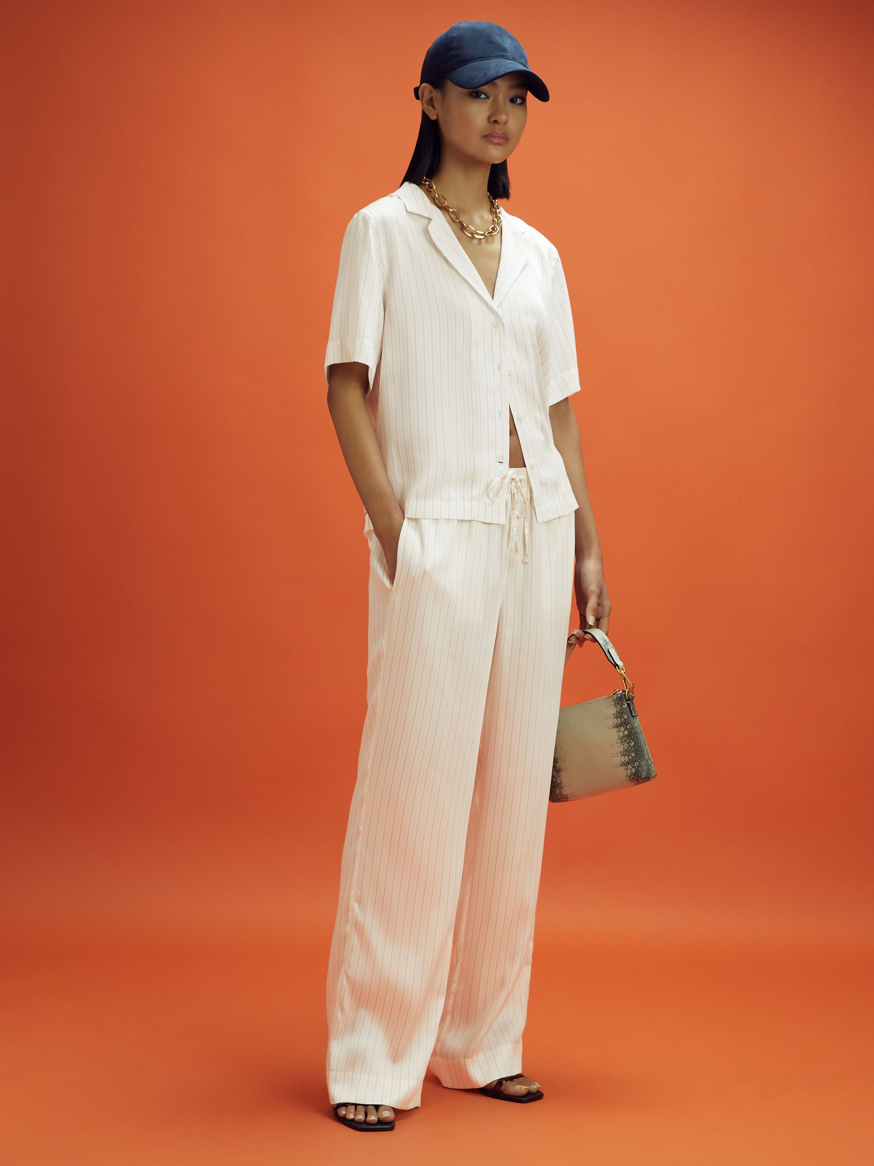 McLaren F1 Monte Carlo Exclusive Cuban Collar Shirt in White Multi