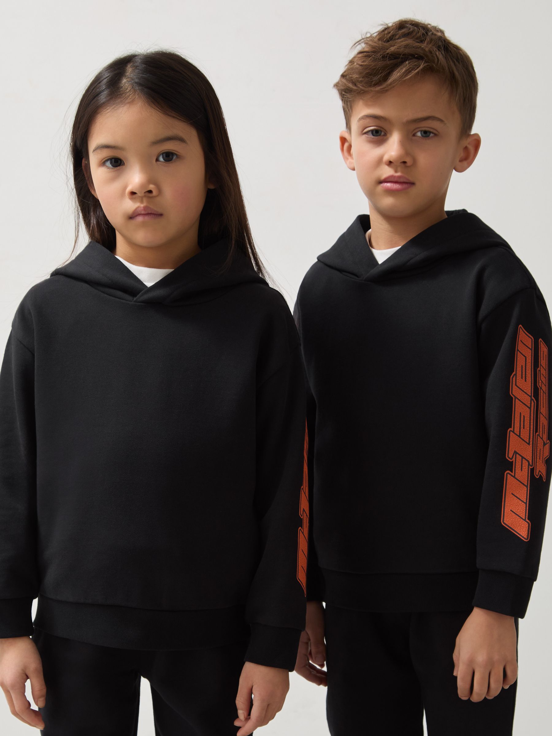 3-9 yrs McLaren F1 Team Cotton Logo Hoodie Unisex Fit in Black