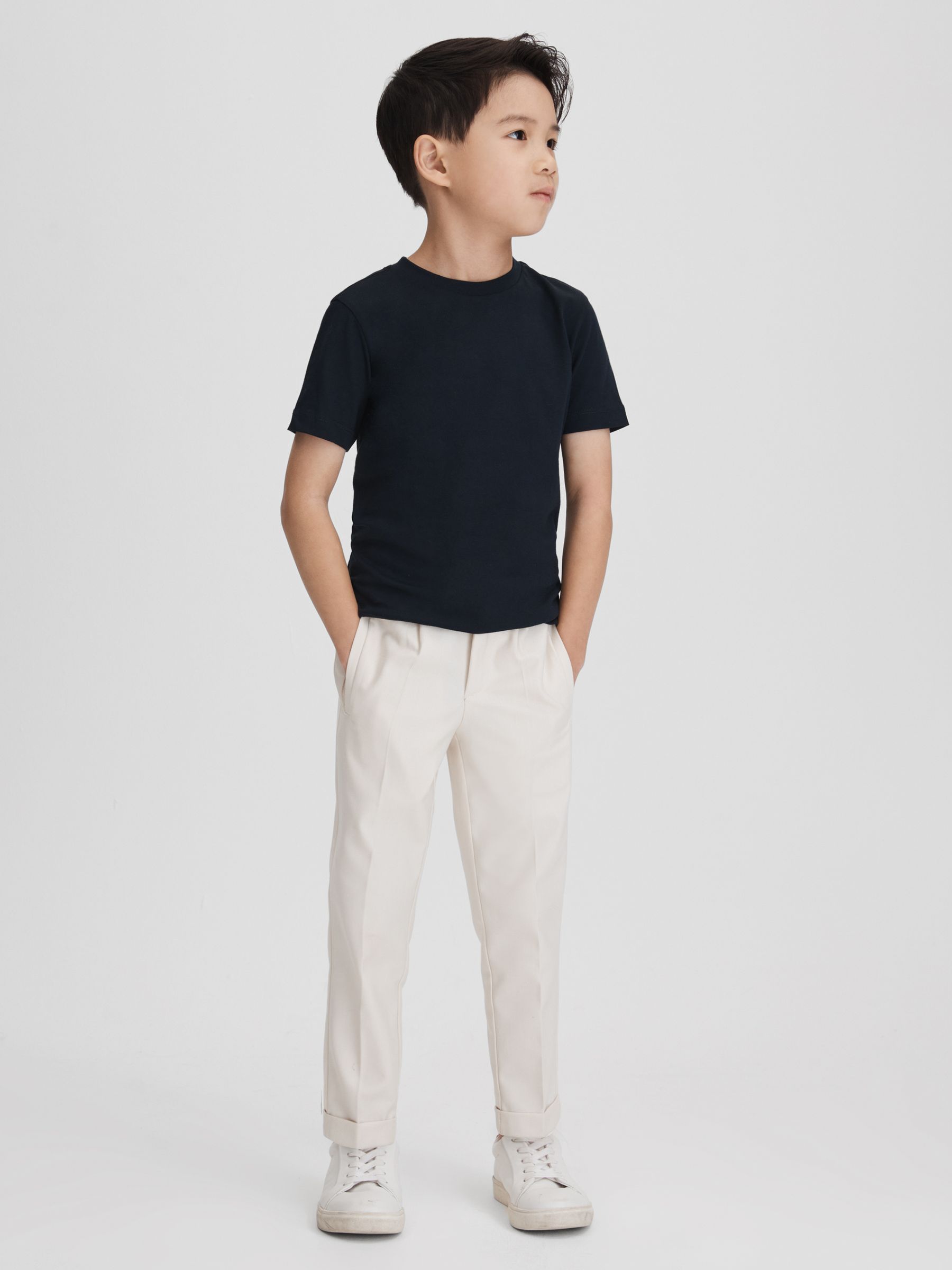 9-13 yrs Crew Neck T-Shirt in Navy