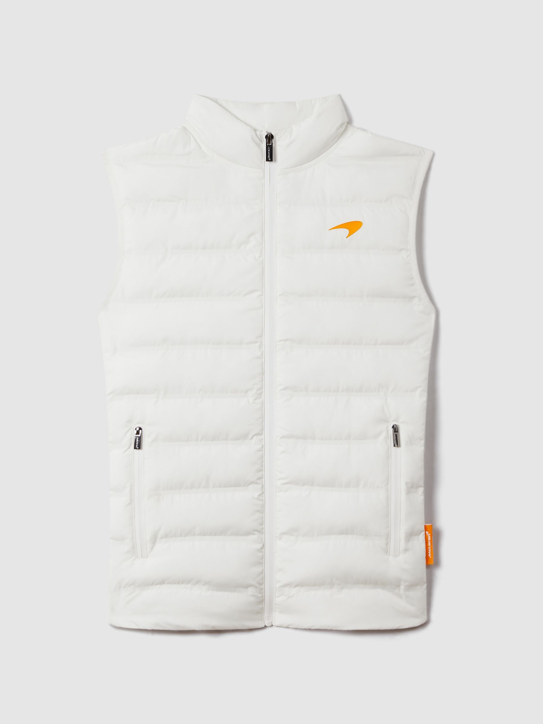 McLaren F1 Hybrid Quilt and Knit Gilet in White