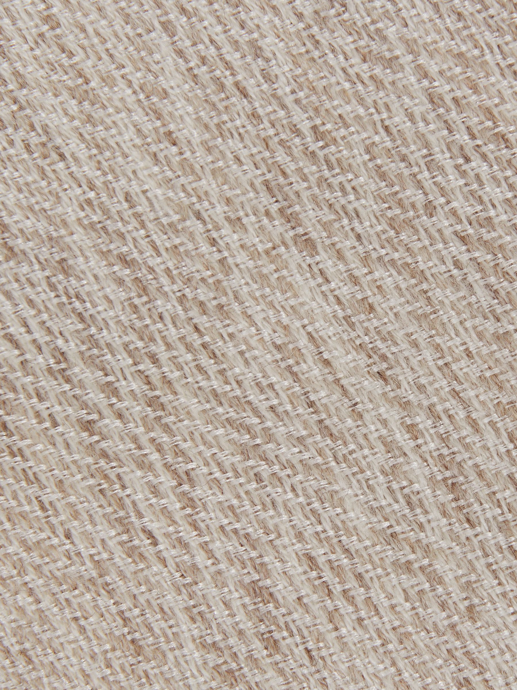 Wool-Silk Textured Tie in Oatmeal