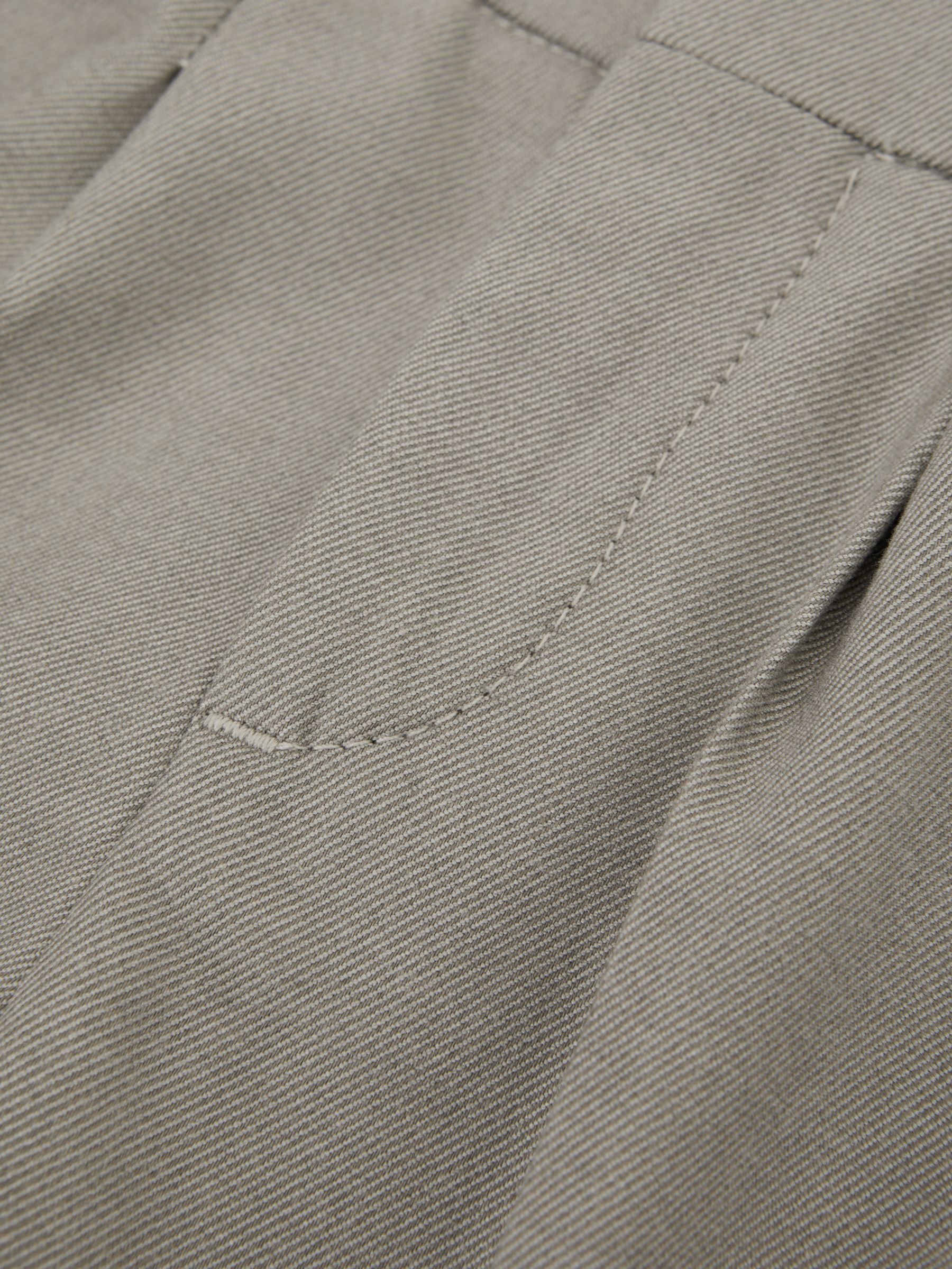 9-14 yrs Relaxed Elasticated Trousers with Turn-Ups in Taupe