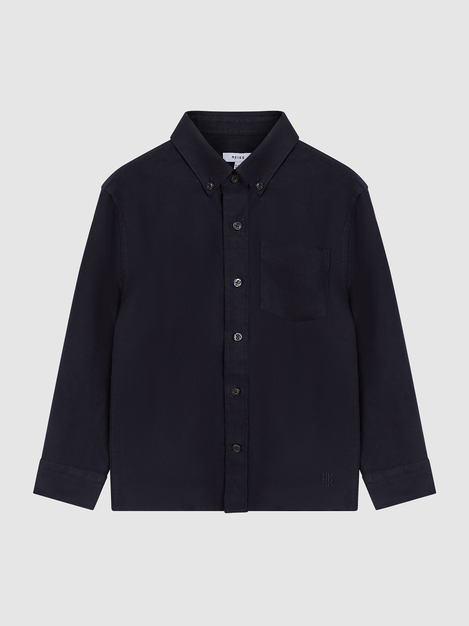 Junior Button Down Oxford Shirt in Navy