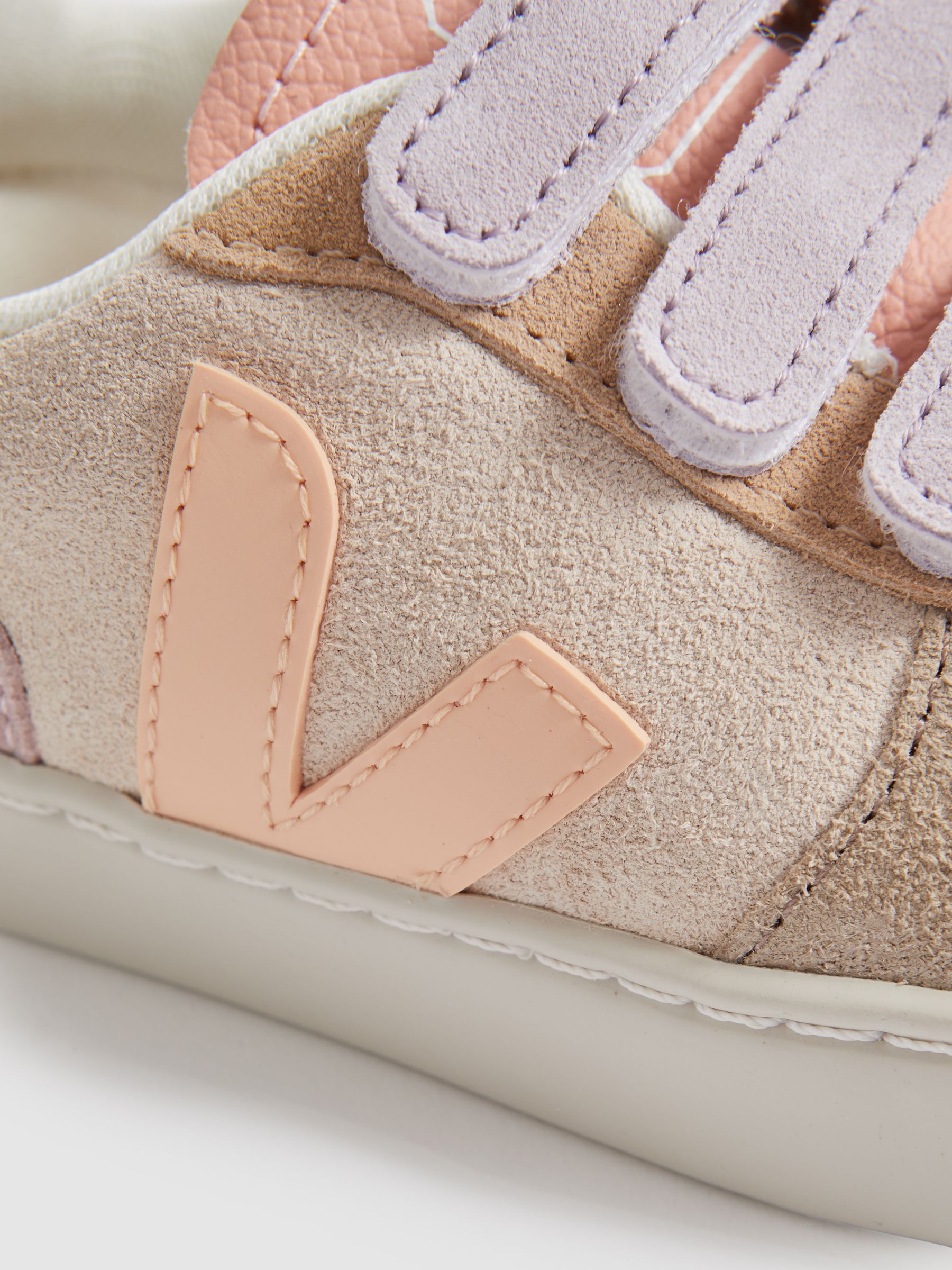Veja Suede Touch-Strap Trainers in Multi Sable