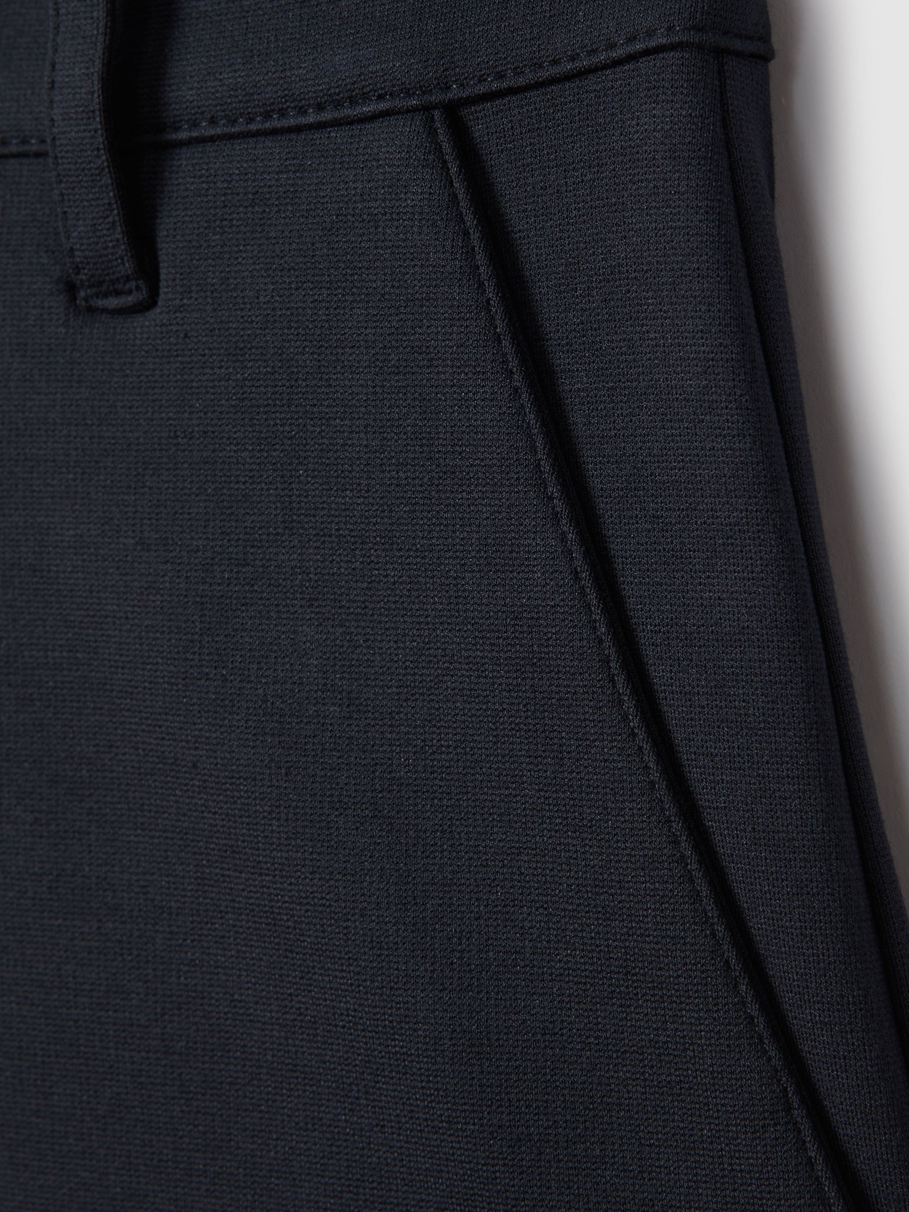 Paige Mid Rise Trousers in Deep Anchor