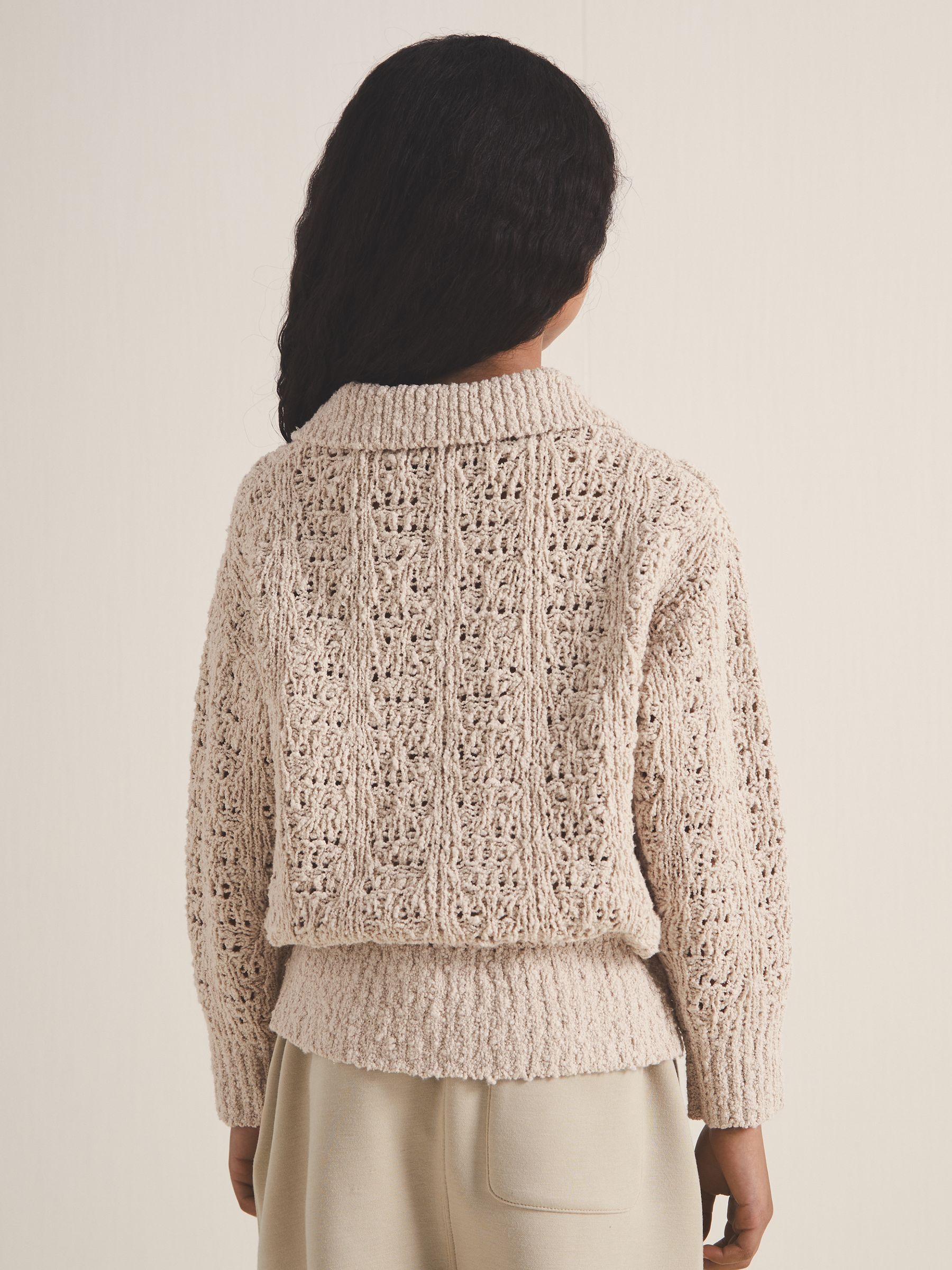 13-14 yrs Reiss | 100 Ciels Bouclé Jumper in Neutral