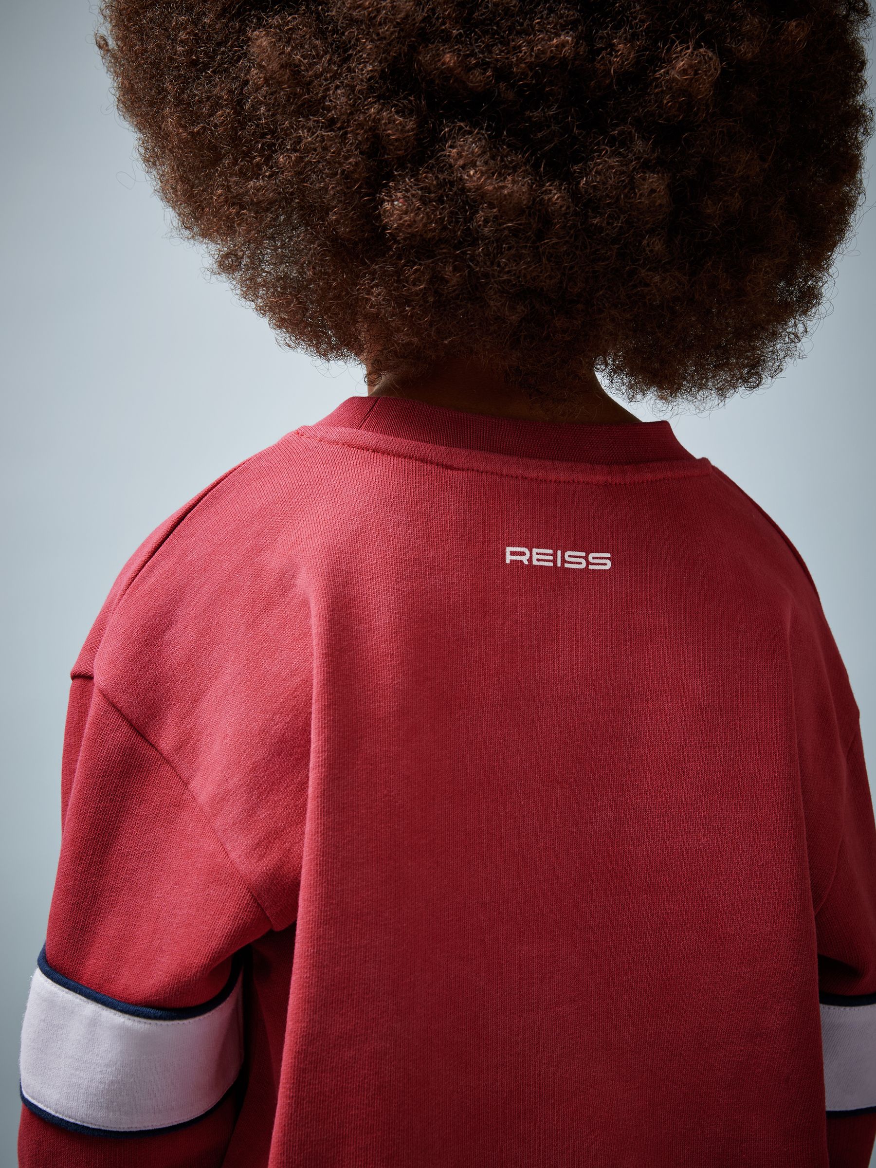 3-9 yrs Superman | Reiss Cotton Logo Sweatshirt in Red