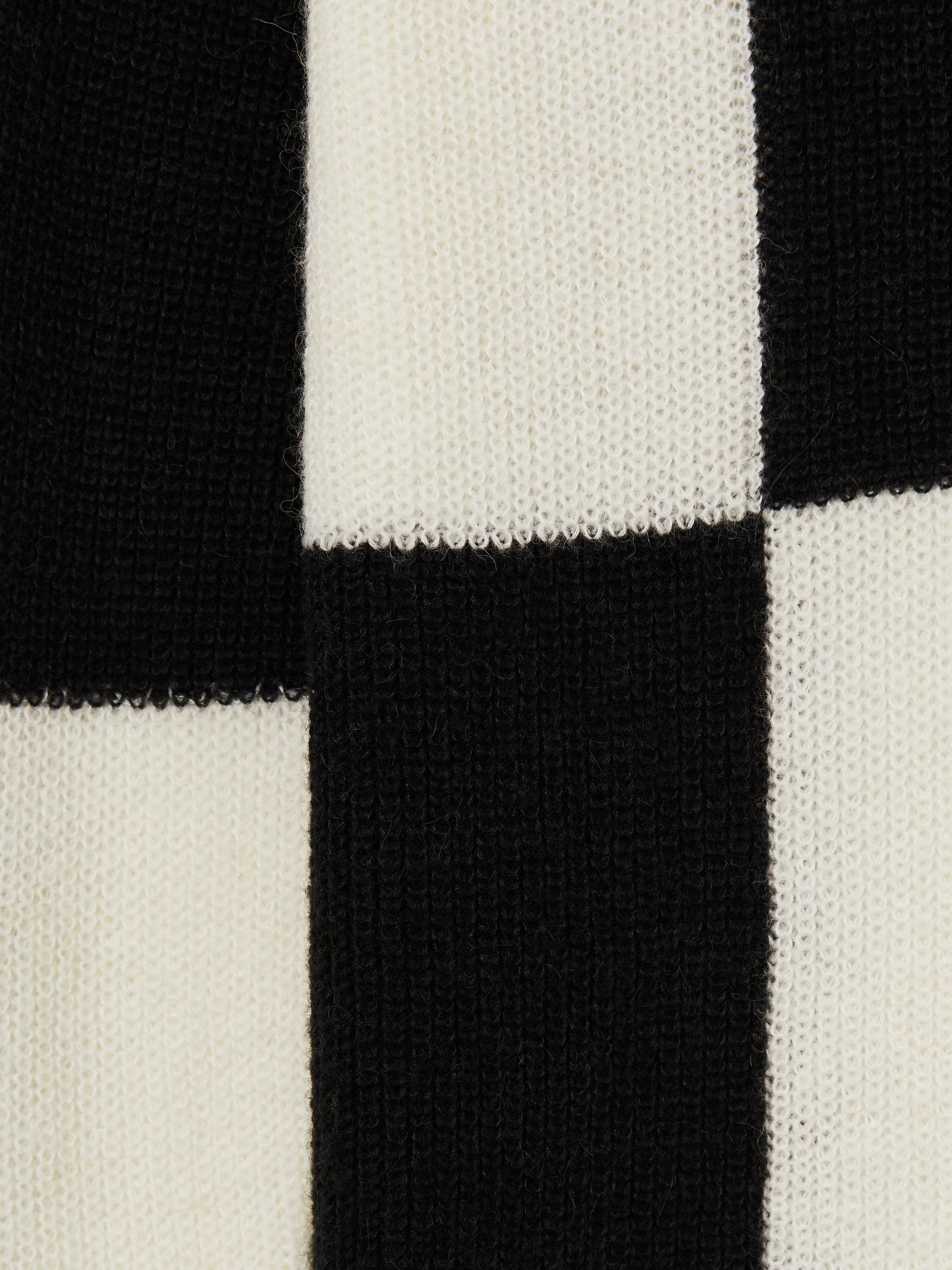 13-14 yrs Colourblock-Intarsia Jumper with Wool and Alpaca in Black