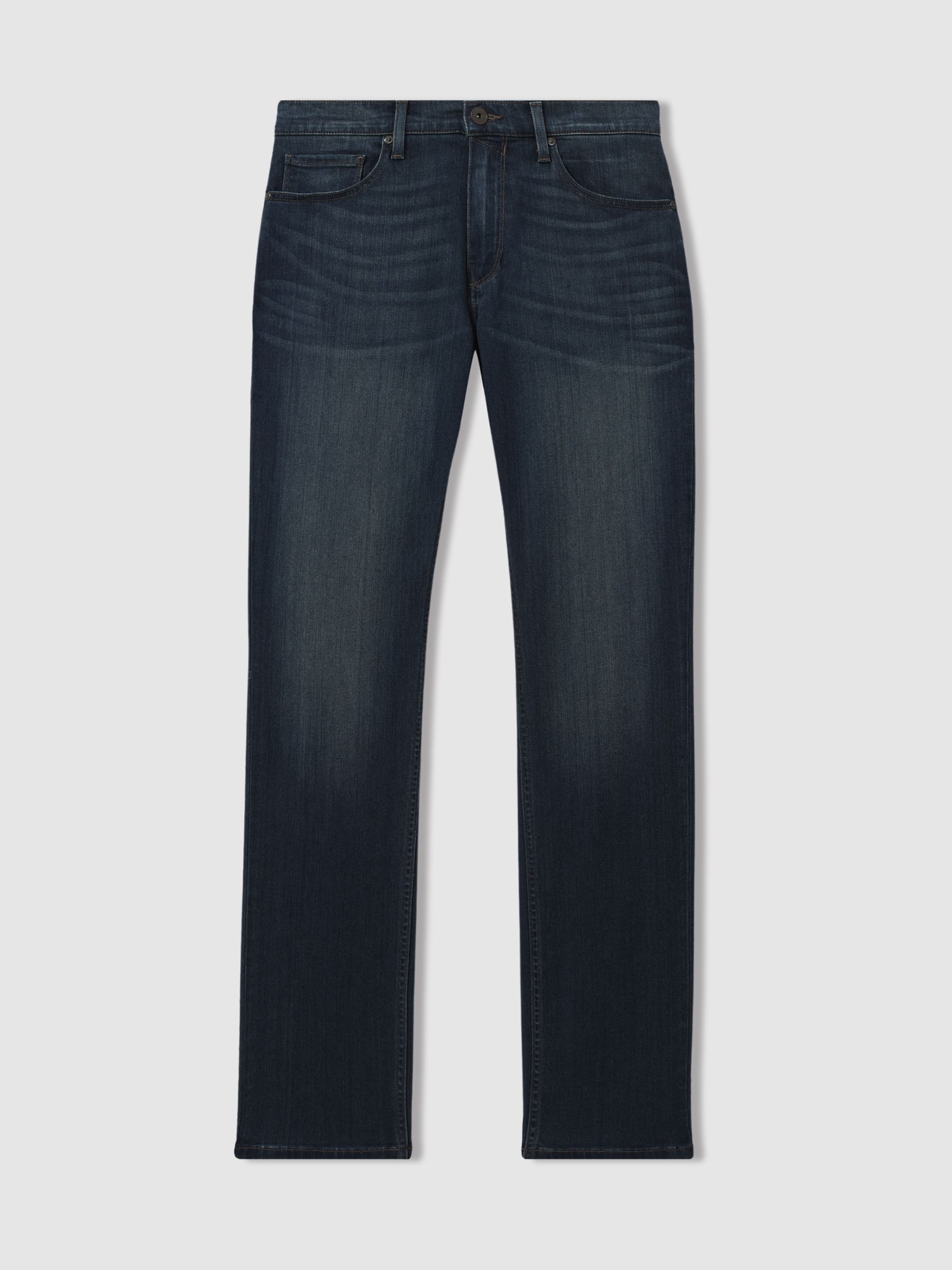 Paige Blue Straight Leg Jeans in Blue