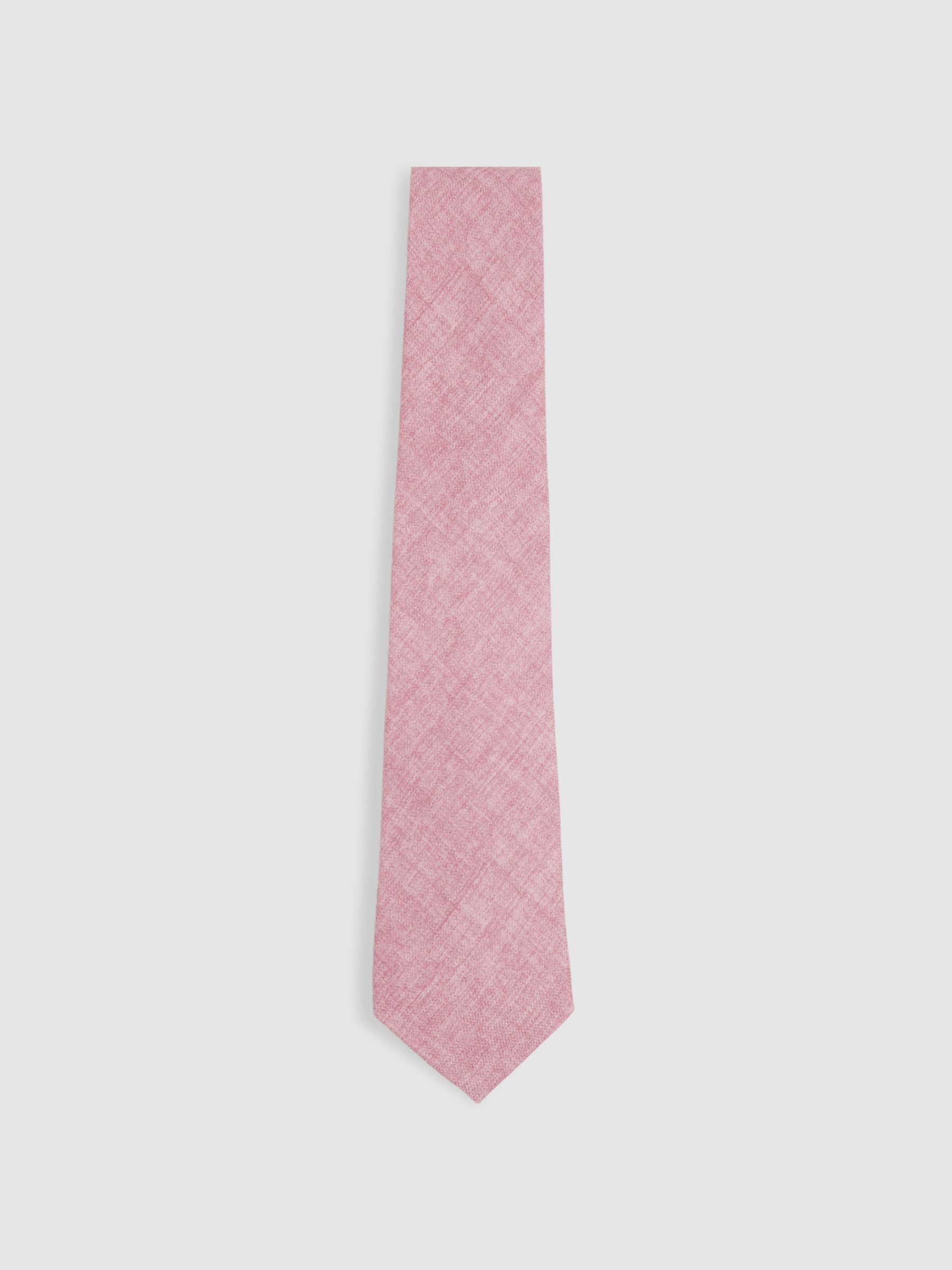 Melange Silk Tie in Soft Pink Melange