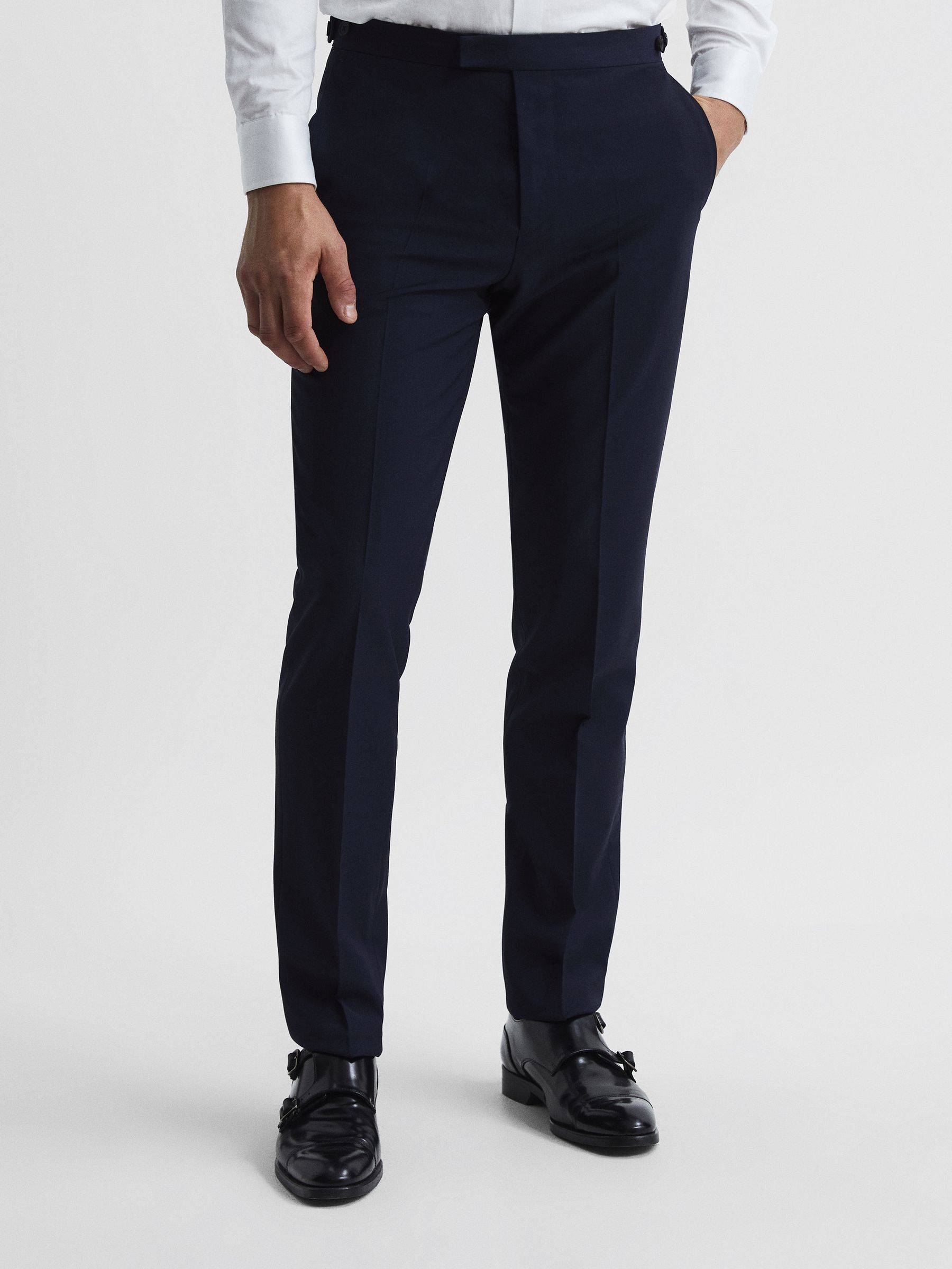 Modern Fit Travel Trousers in Navy