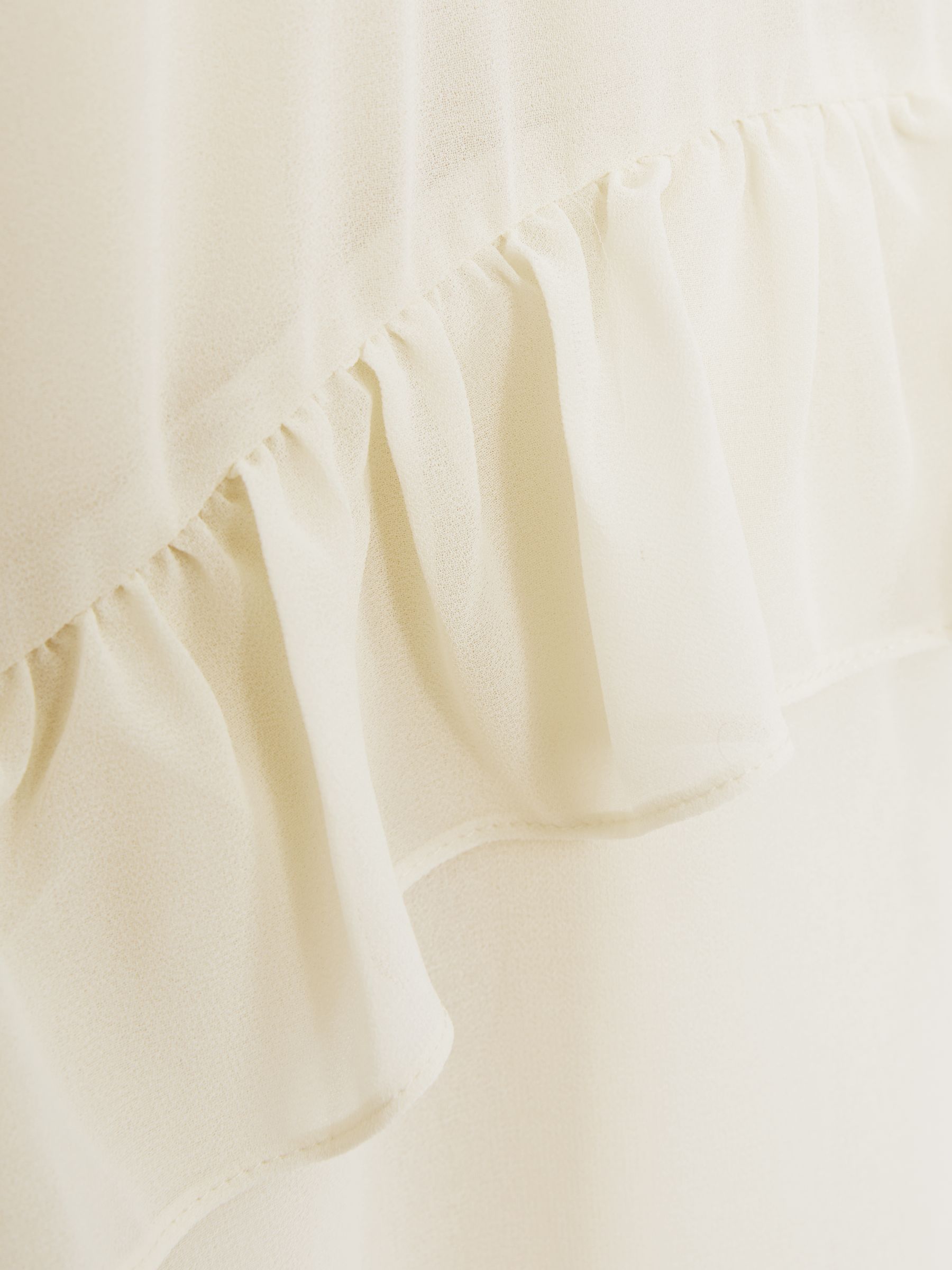 9-13 yrs Chiffon Ruffle-Trim Dress in Ivory