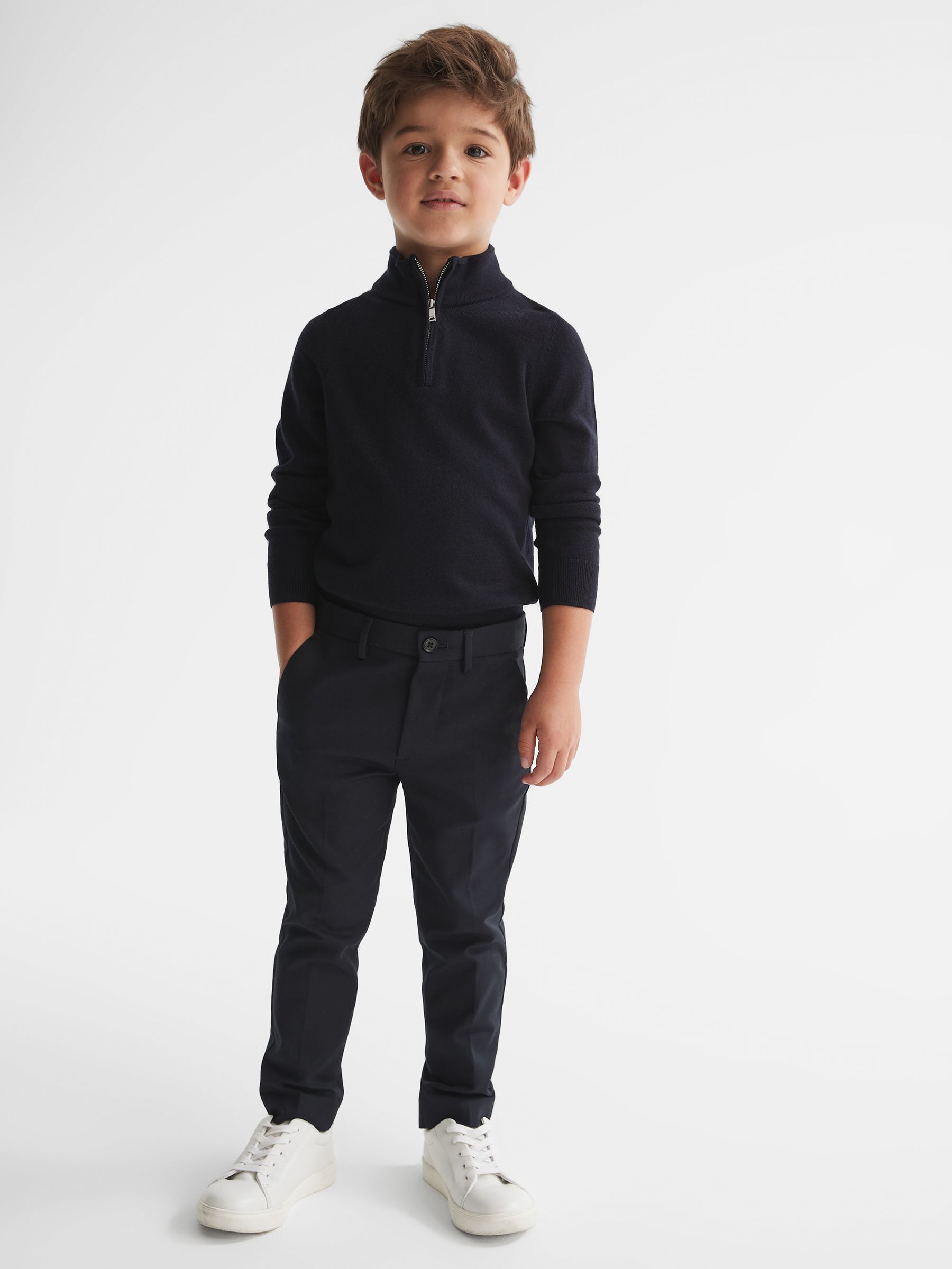 9-14 yrs Slim Fit Chinos in Navy