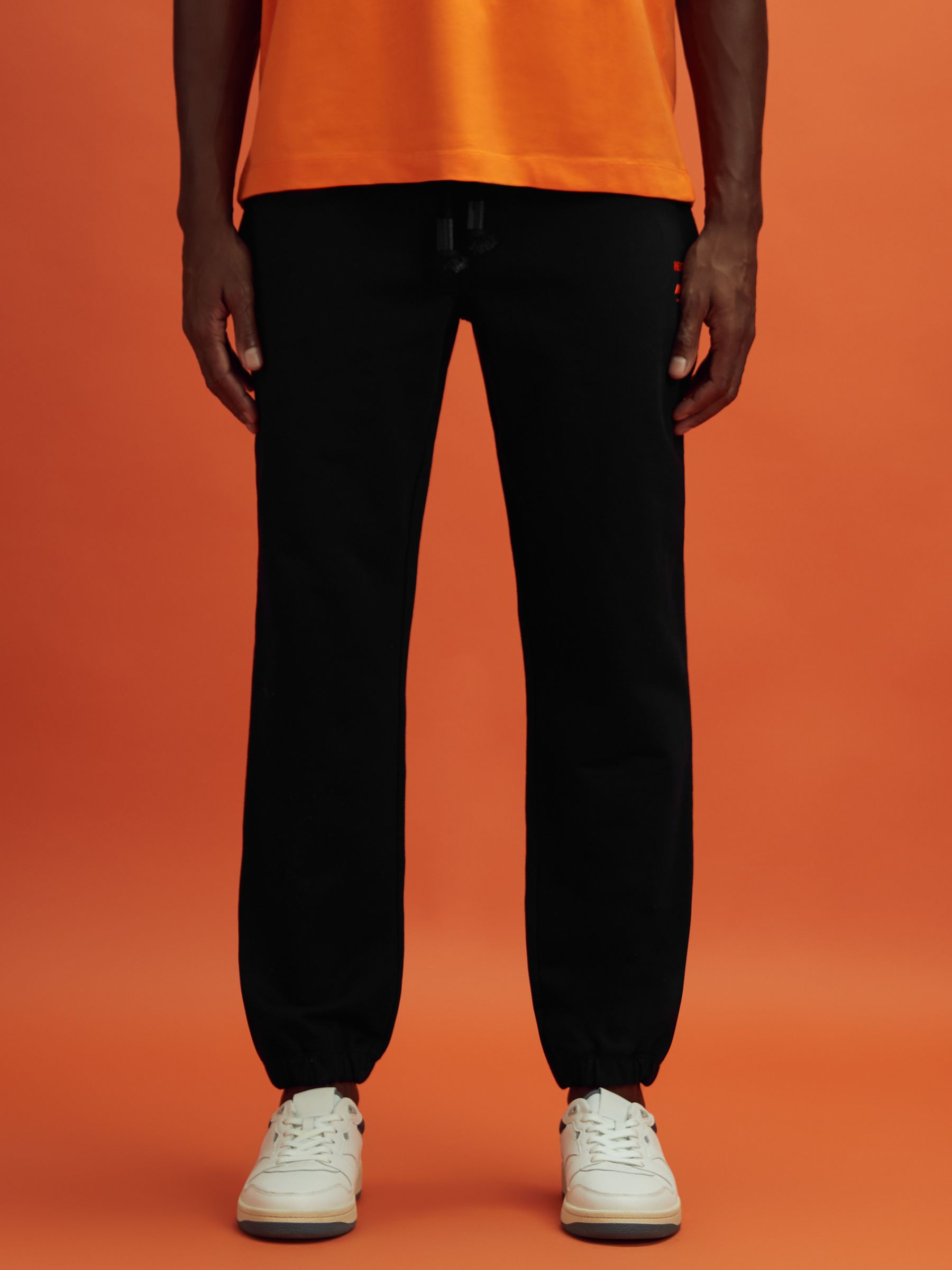 McLaren F1 Cotton Drawstring Joggers in Black