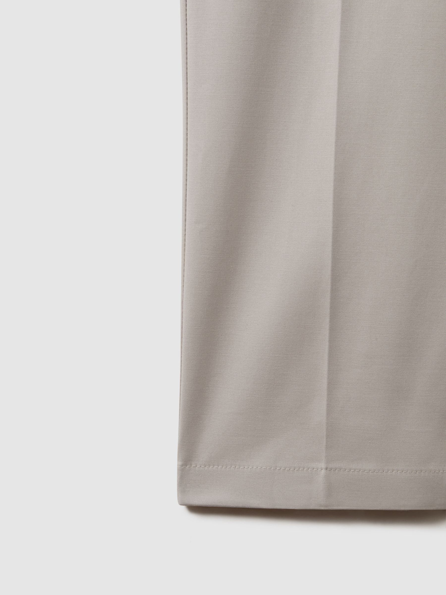 Cotton Blend Chinos in Stone