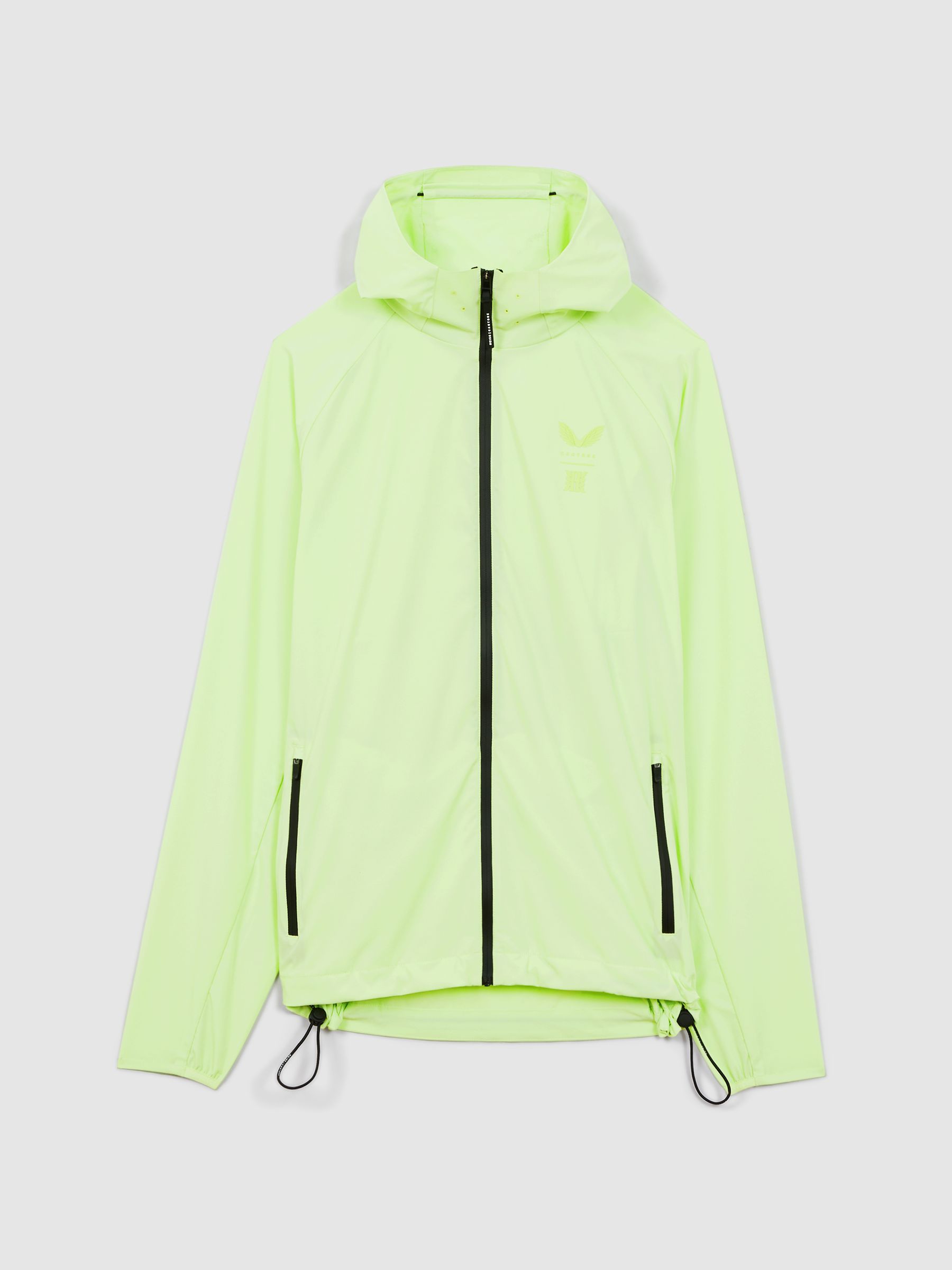 Castore Water Repellent Running Jacket in Iced Citrus Yellow