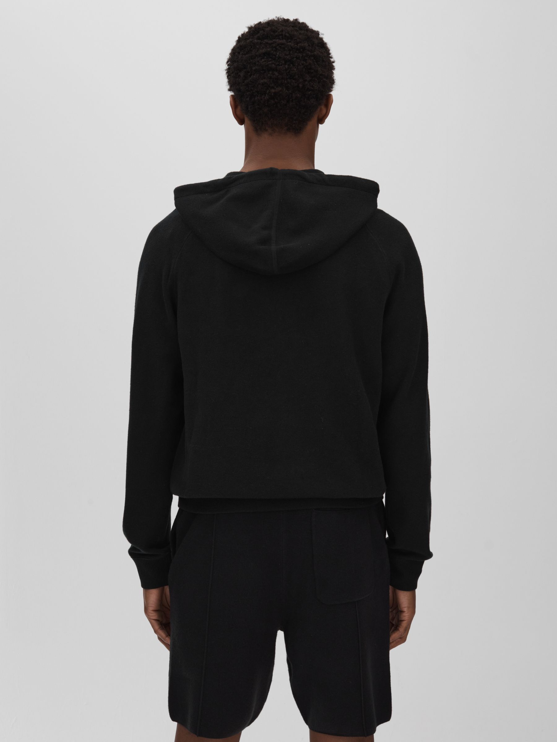 Paige Drawstring Hoodie in Black