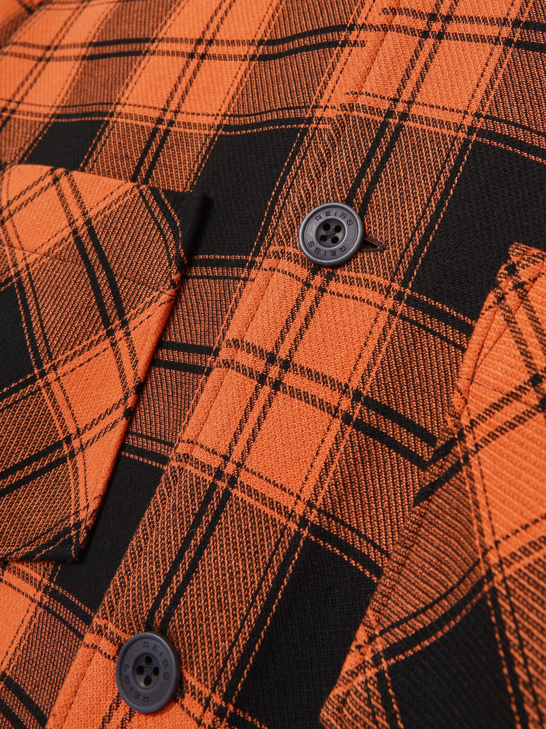 McLaren F1 Team Check Logo Overshirt in Papaya Orange/Black