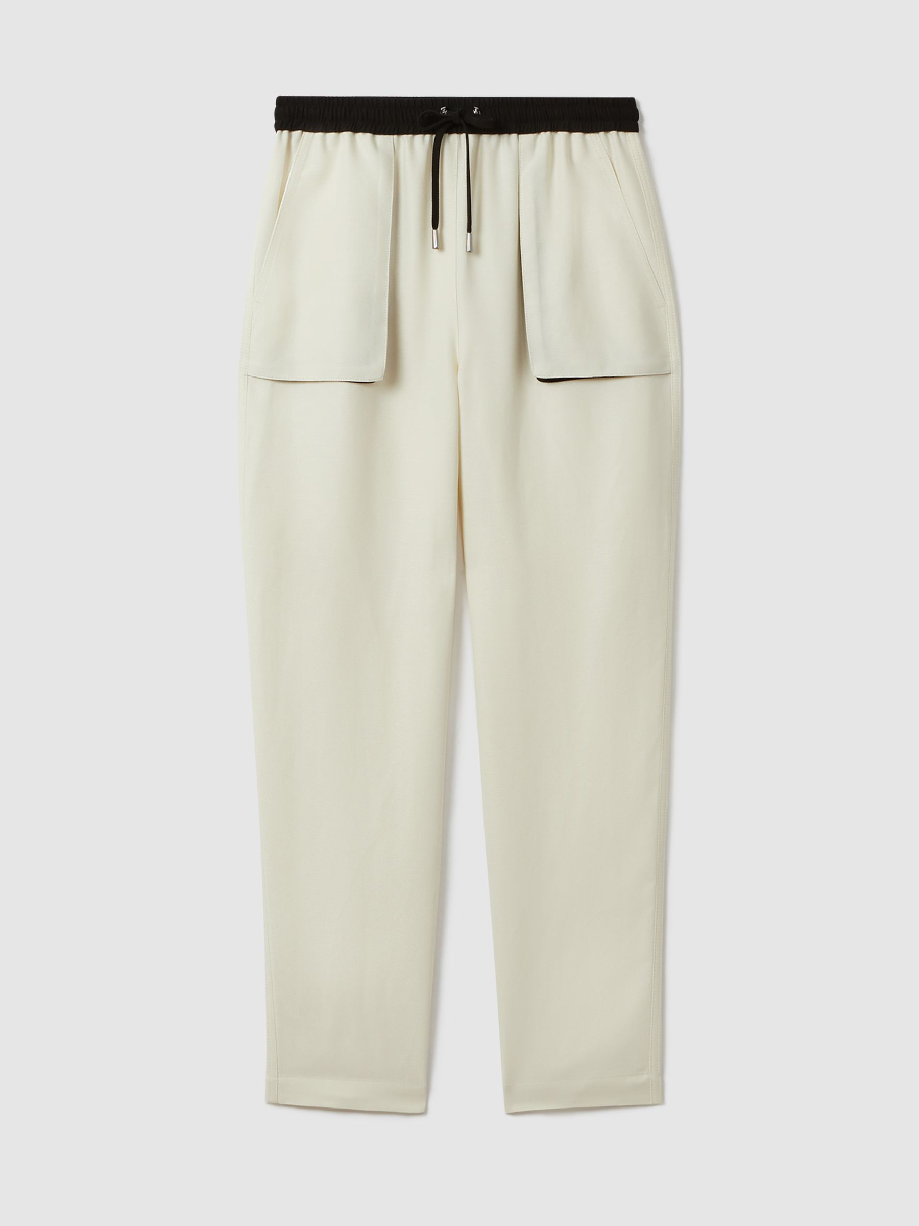 Atelier Relaxed Contrast Detail Cargo Trousers in Neutral