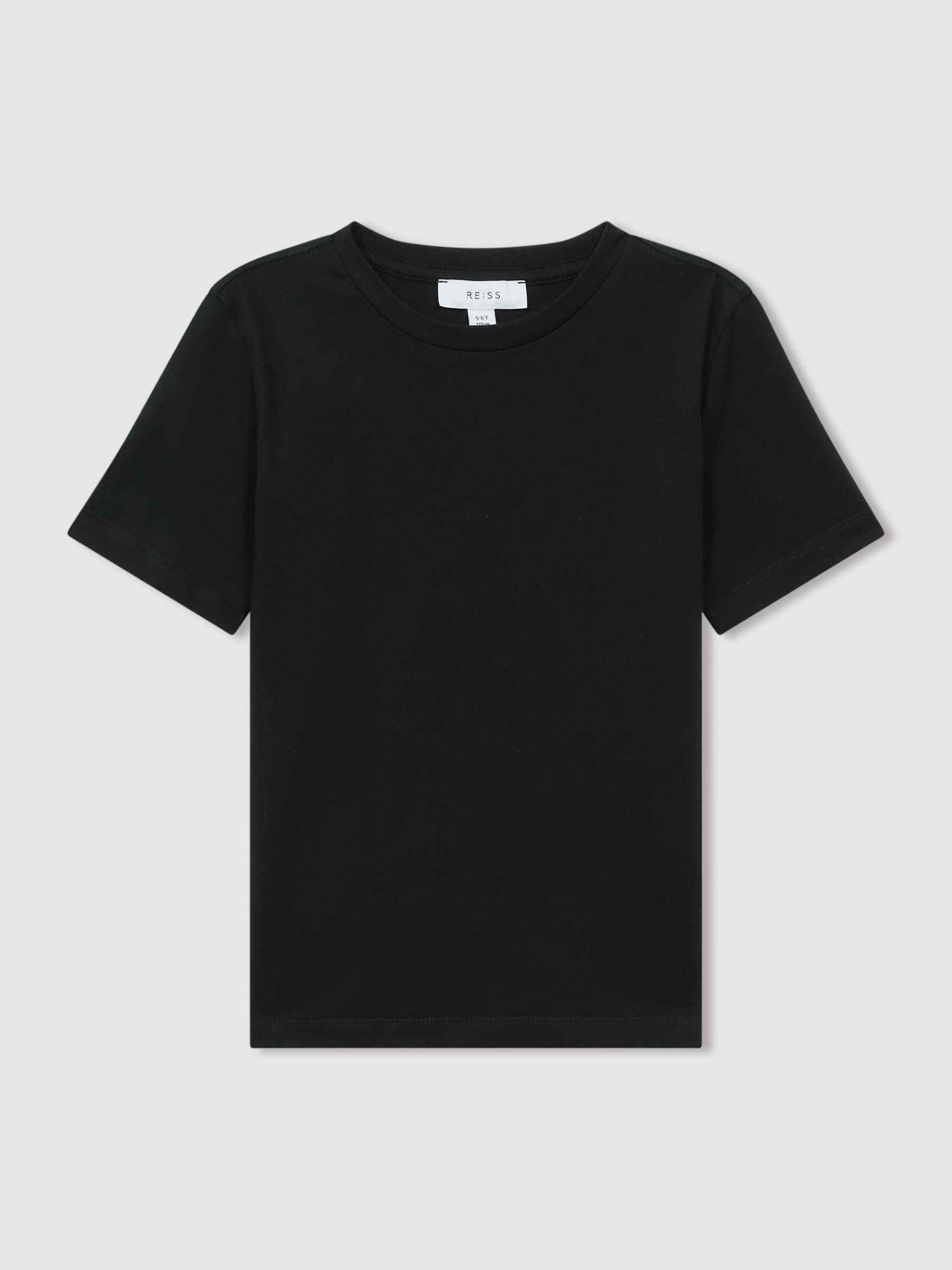9-13 yrs Crew Neck T-Shirt in Black