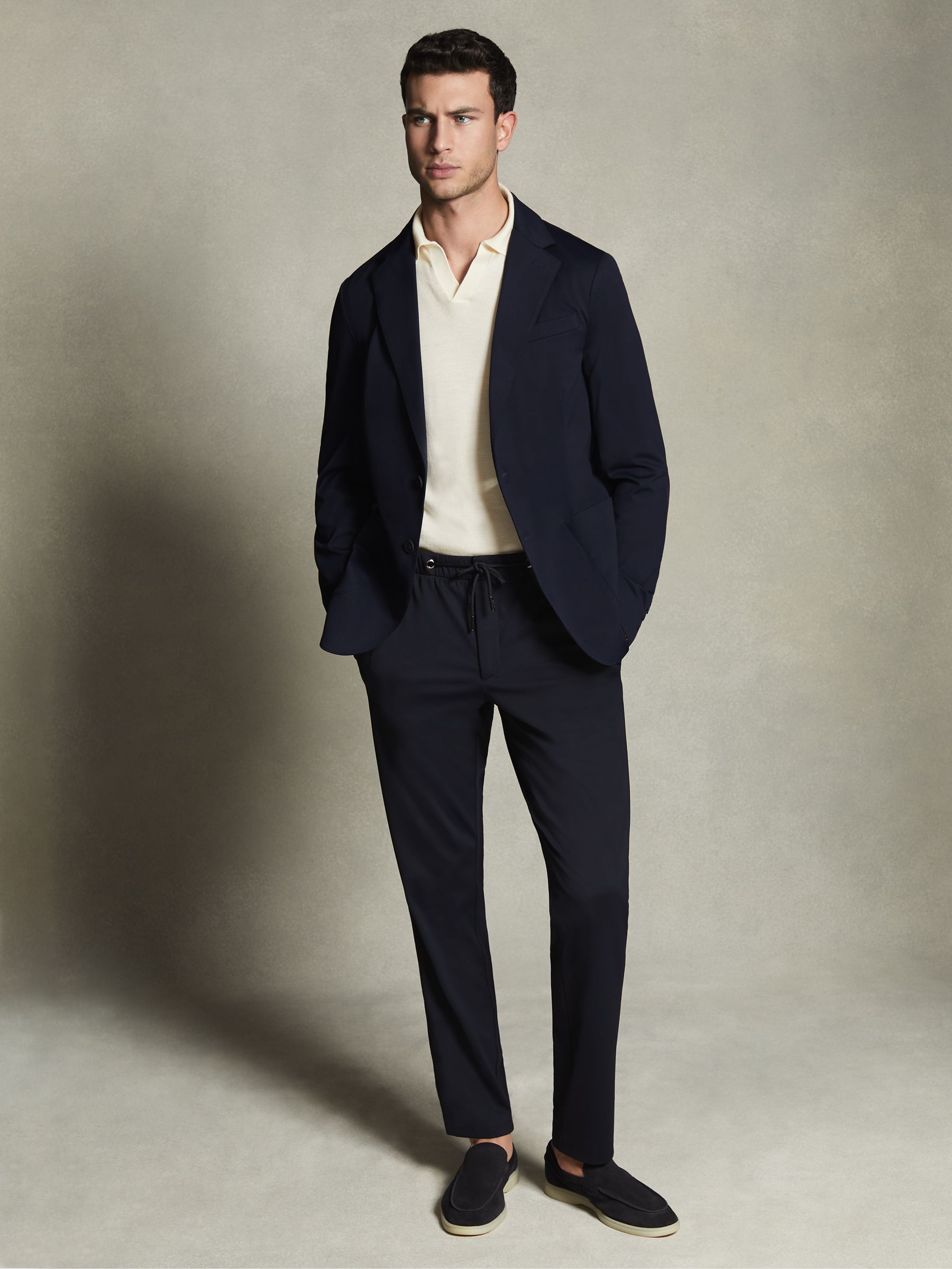 McLaren F1 Technical Single Breasted Blazer in Navy