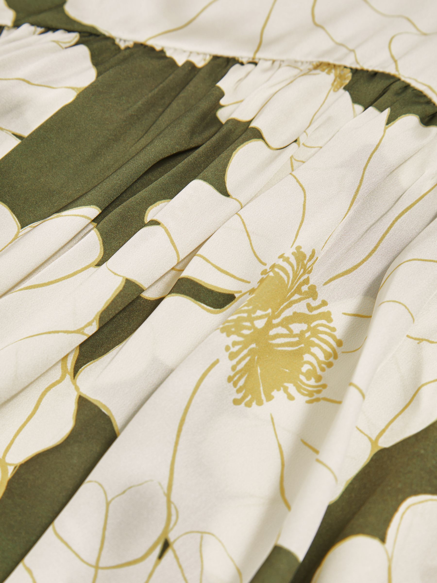 3-9 yrs Floral-Print Swing Dress in Green