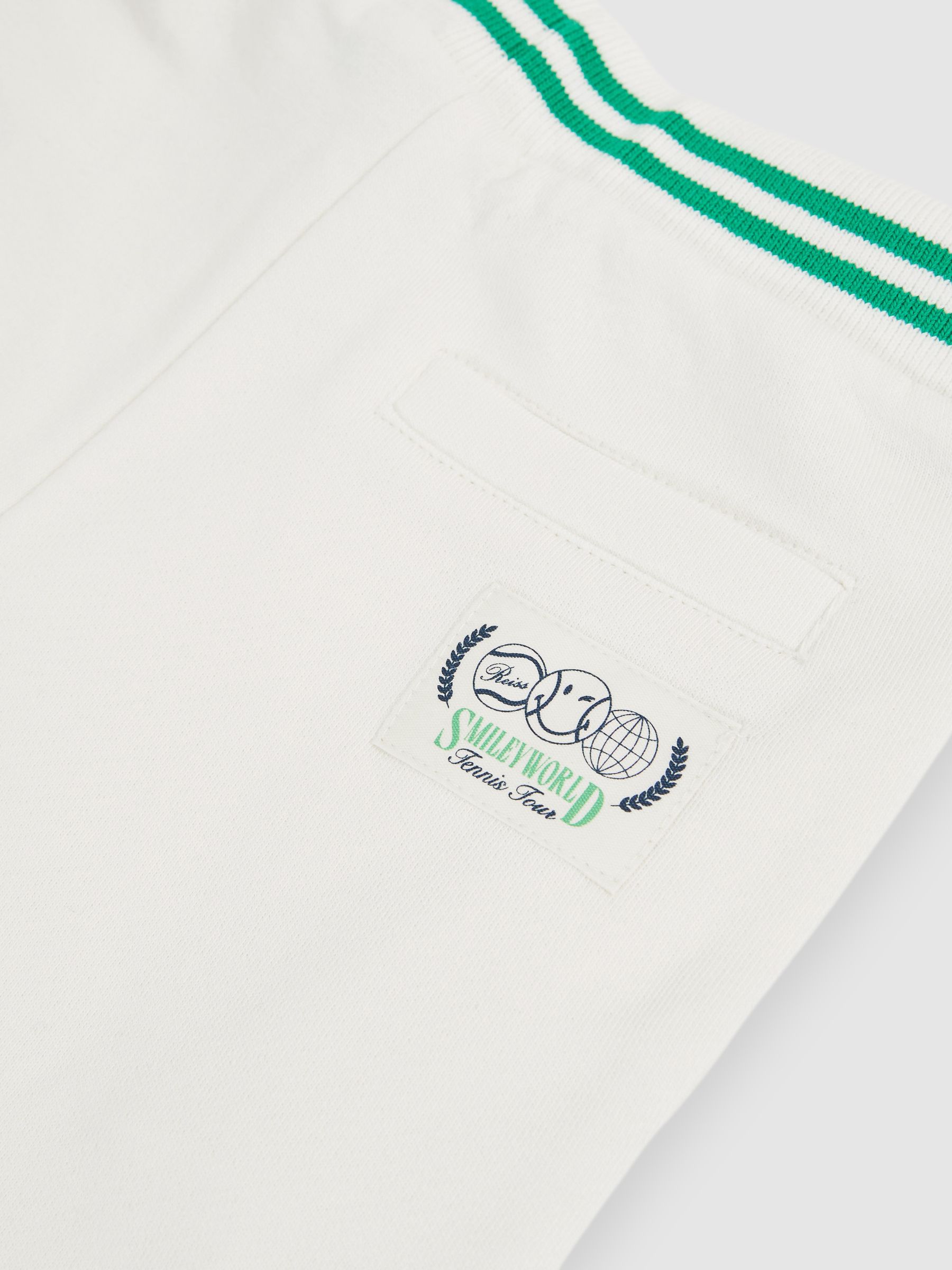 3-9 yrs SmileyWorld | Reiss Drawstring Shorts Unisex Fit in White