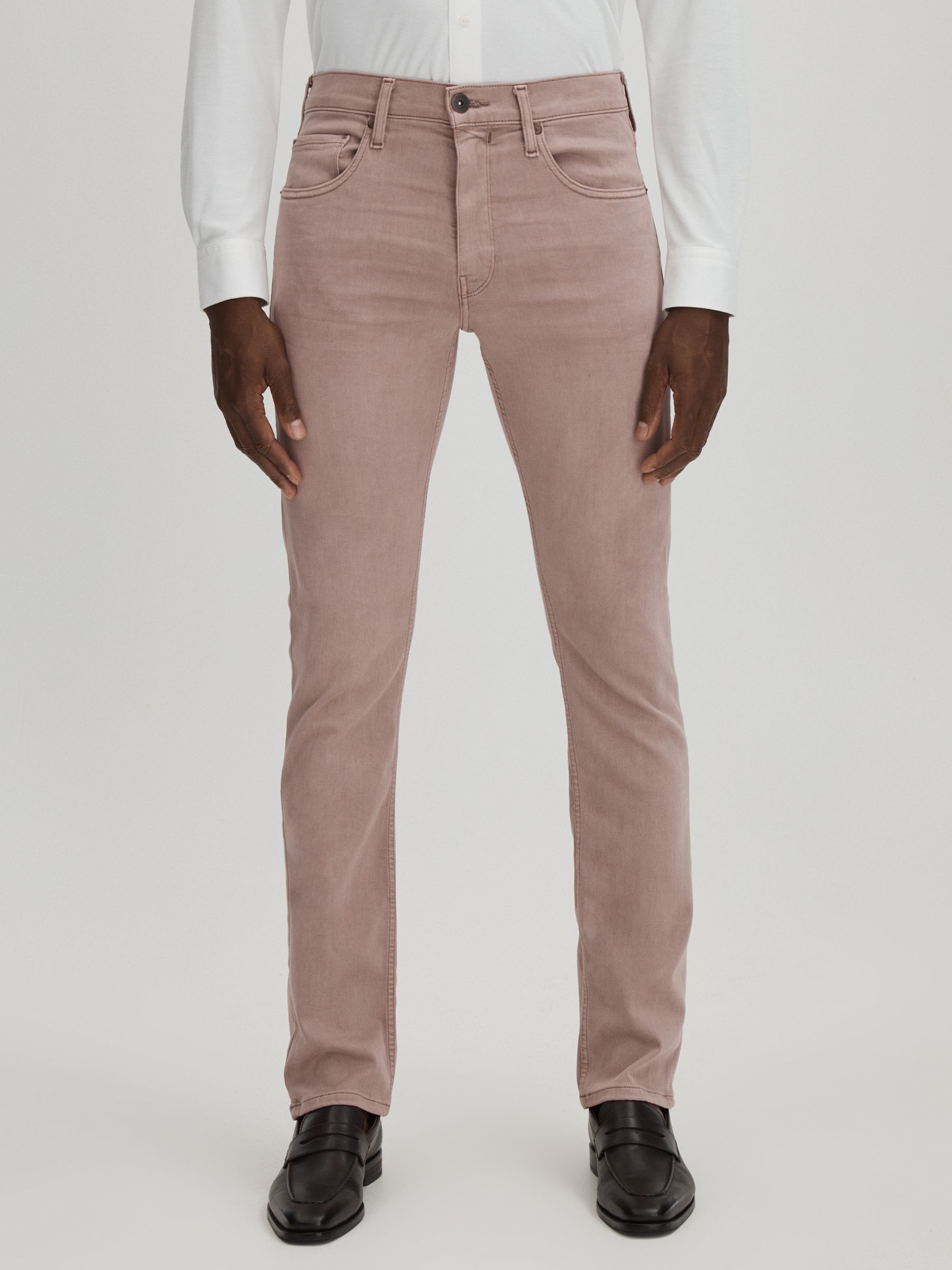 Paige Straight Leg Jeans in Vintage Orchid