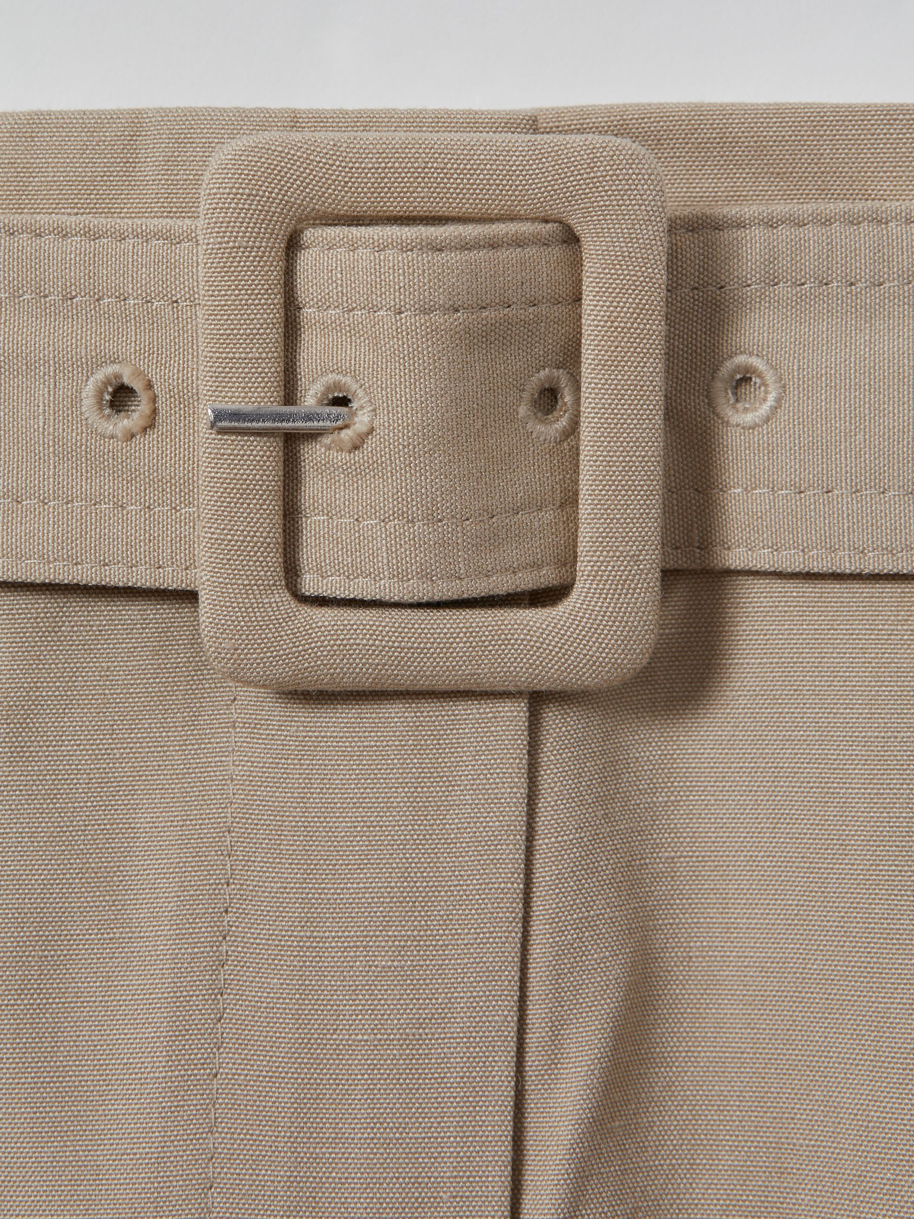 Atelier Belted Wide Leg Trousers in Neutral