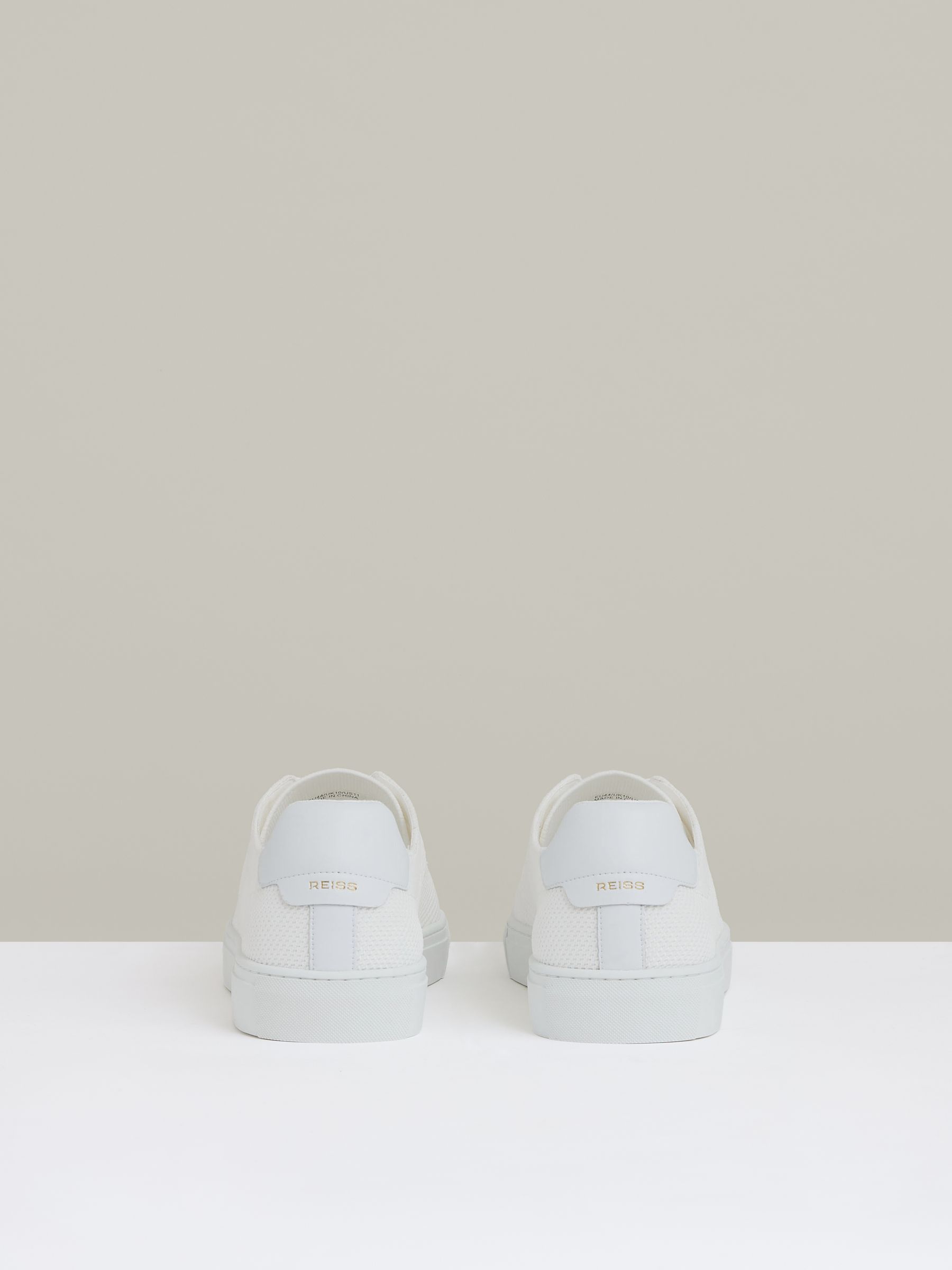 Knitted Low-Top Trainers in White