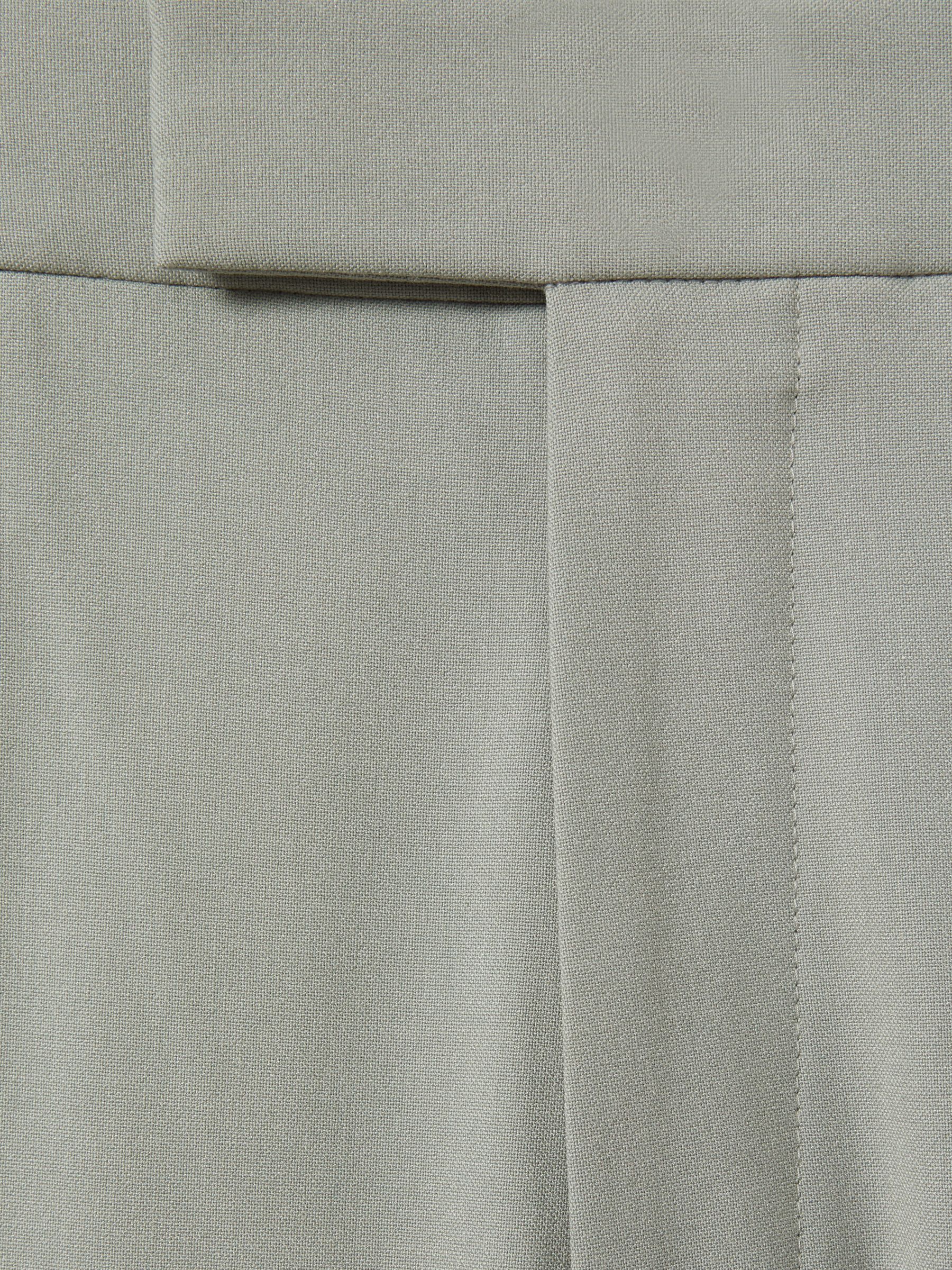 Slim-Fit Drawcord Trousers in Sage